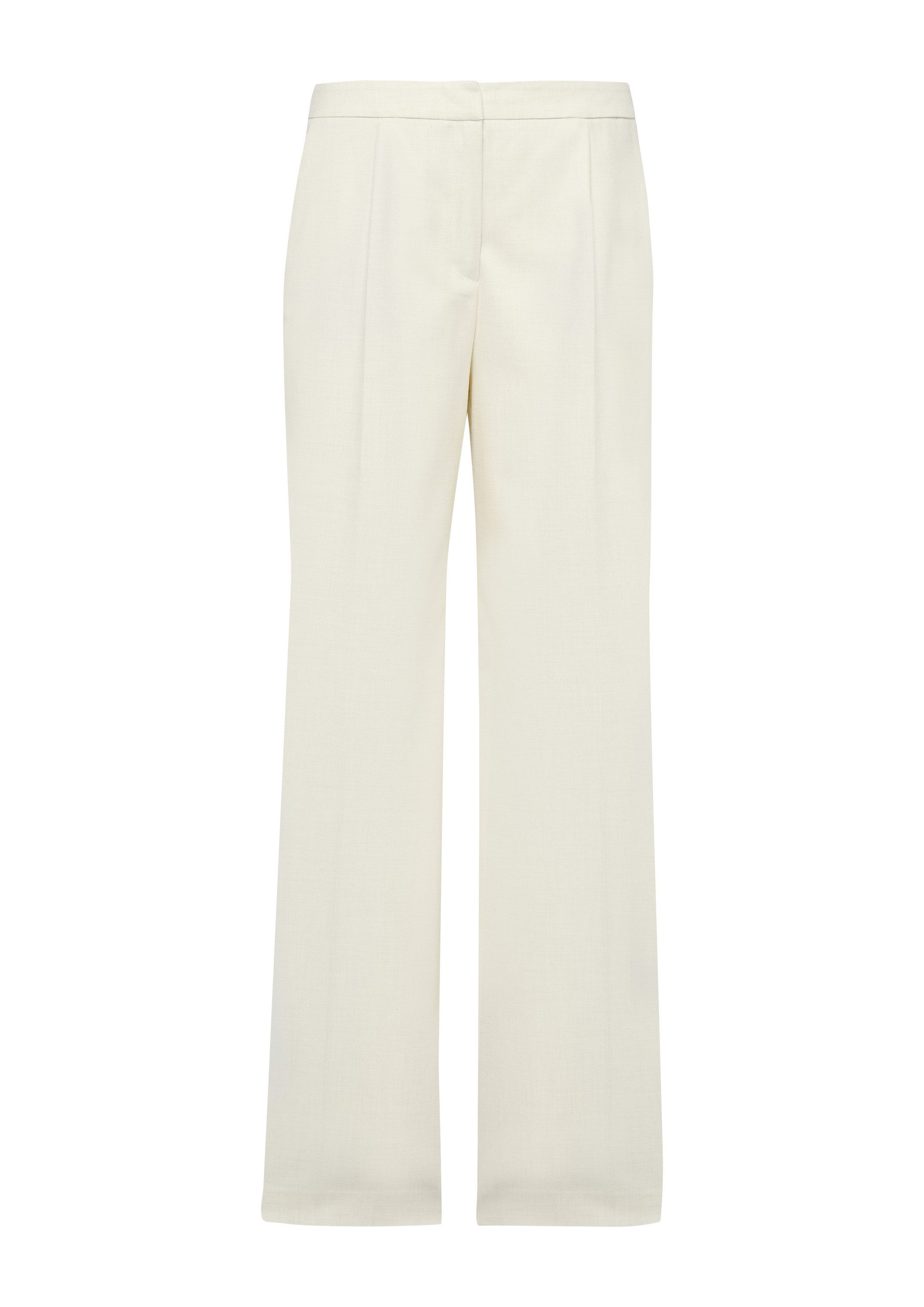 comma Chinos Hose Flannelhose mit weitem Bein günstig online kaufen