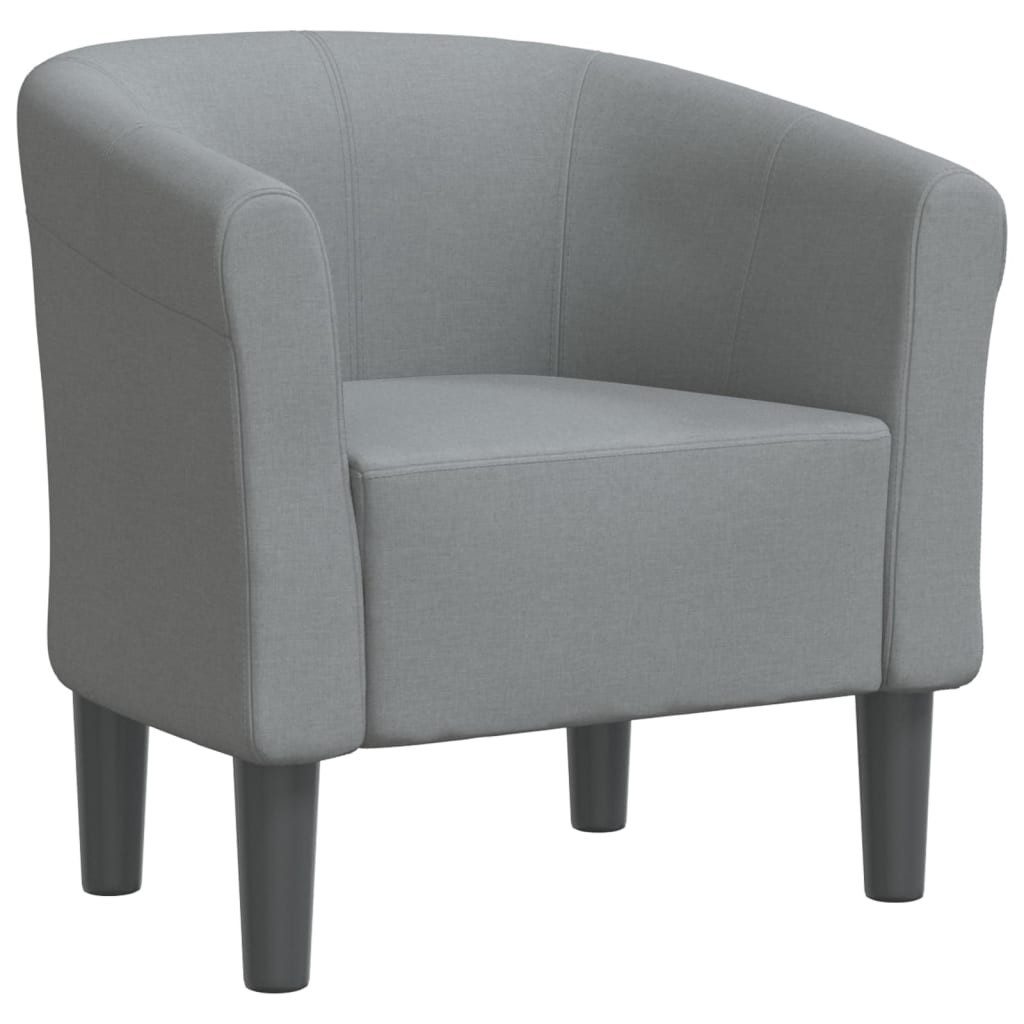 furnicato Cocktailsessel Moderner Clubsessel Hellgrau 70x56x68 cm mit robustem (1-St), Atmungsaktiver Sessel mit Schaumstofffüllung für das Wohnzimmer