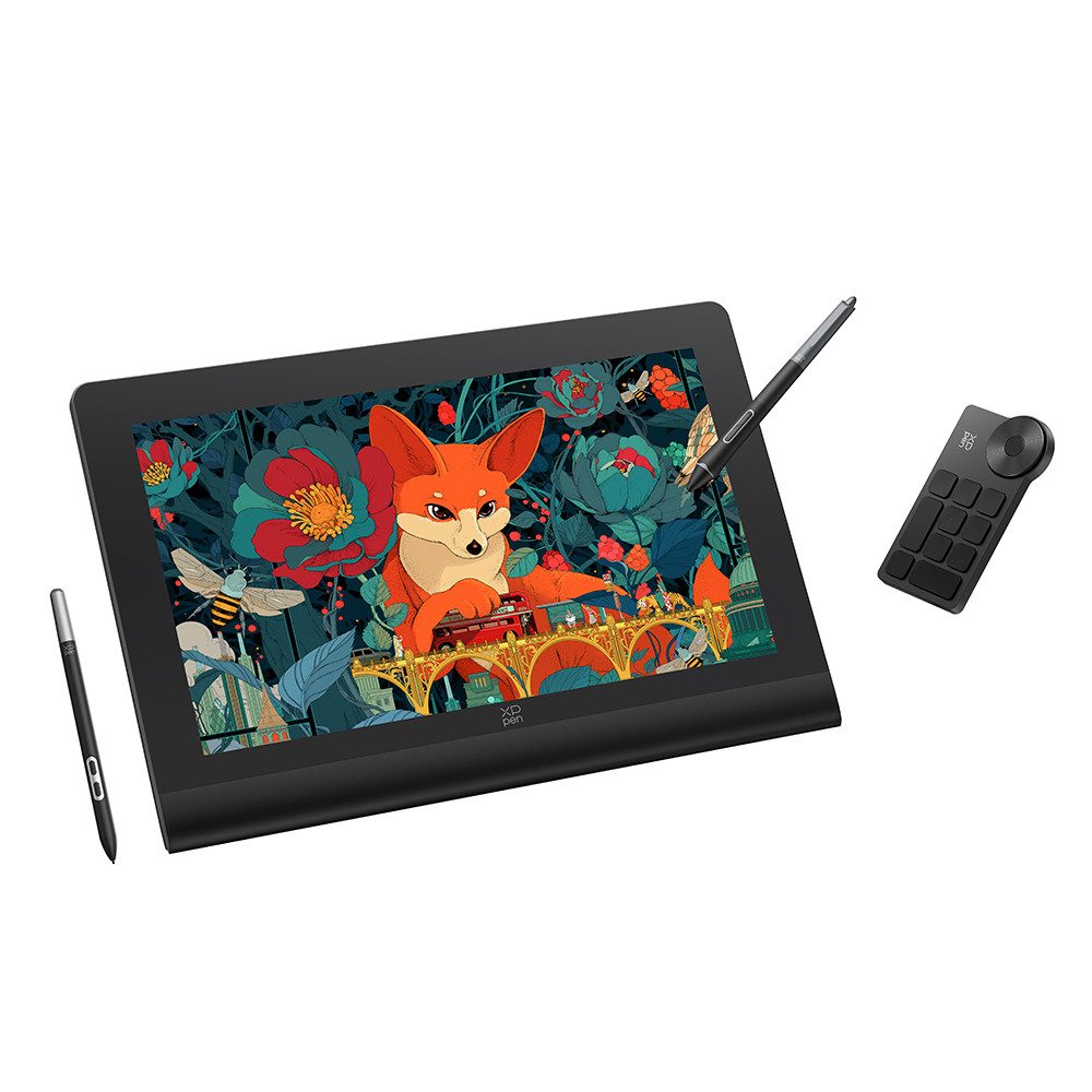 XP-PEN Artist Ultra 16 Grafiktablett (15.6", 15,6" AMOLED 4K, 16K Druck, Multi-Touch, lüfterlos mit Metallständer)