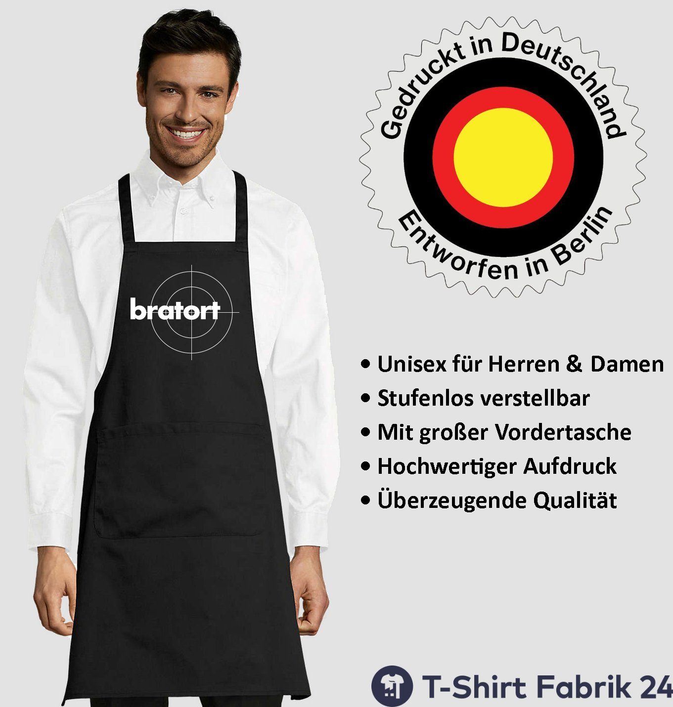  Youth Designz Grillschürze »Bratort Schürze Kochschürze für Männer mit Bildidee 