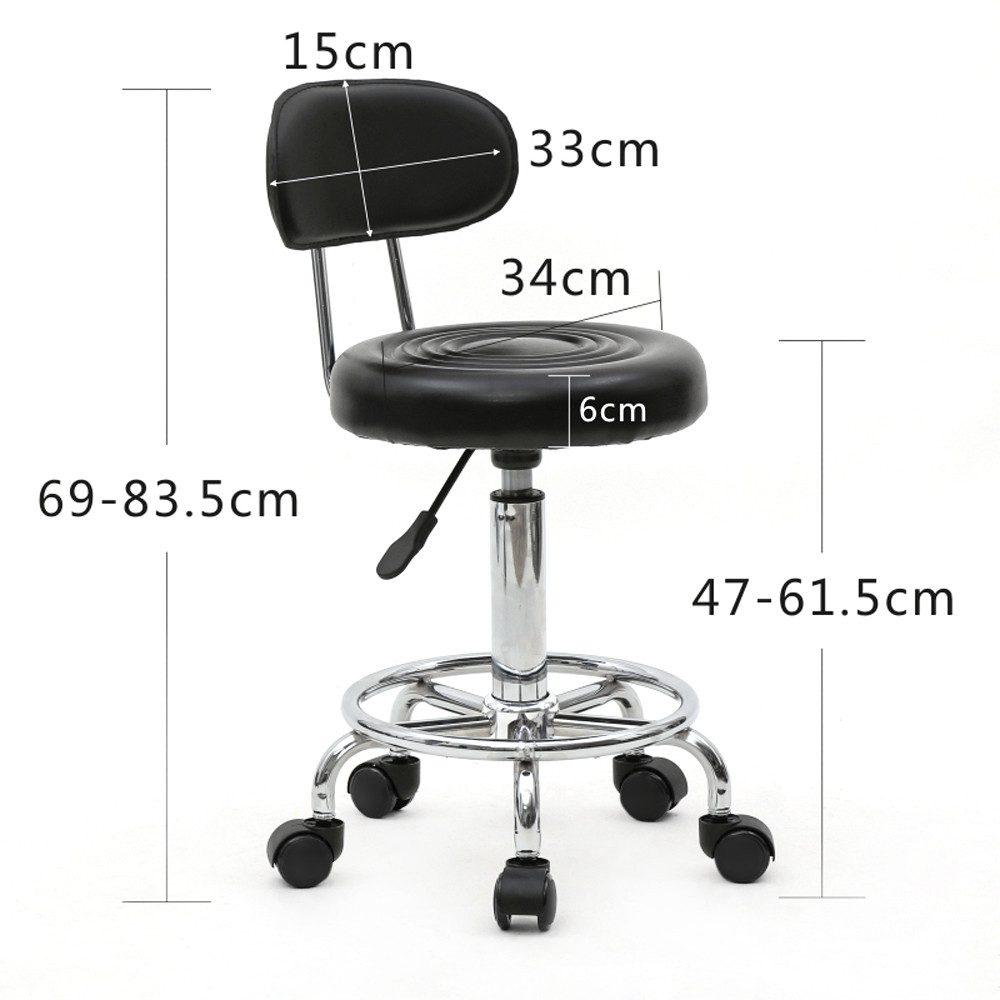 Auledio Drehhocker Ergonomischer mit Rückenlehne Arbeitshocker günstig online kaufen