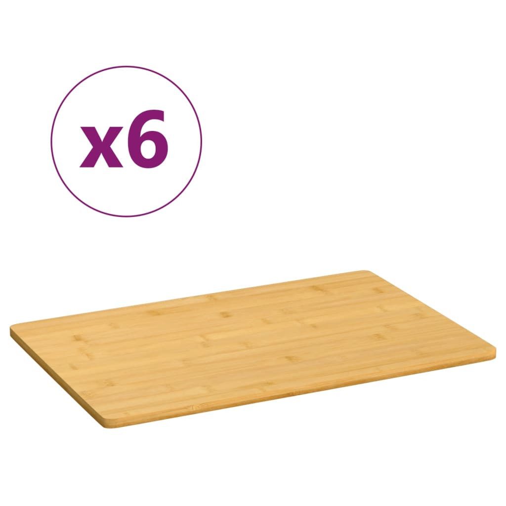 vidaXL Schneidebrett 35 x 23 x 08 cm Frühstücksbrettchen Schneidebrett 6 Stk 35x23x0,8 cm B, Bambus