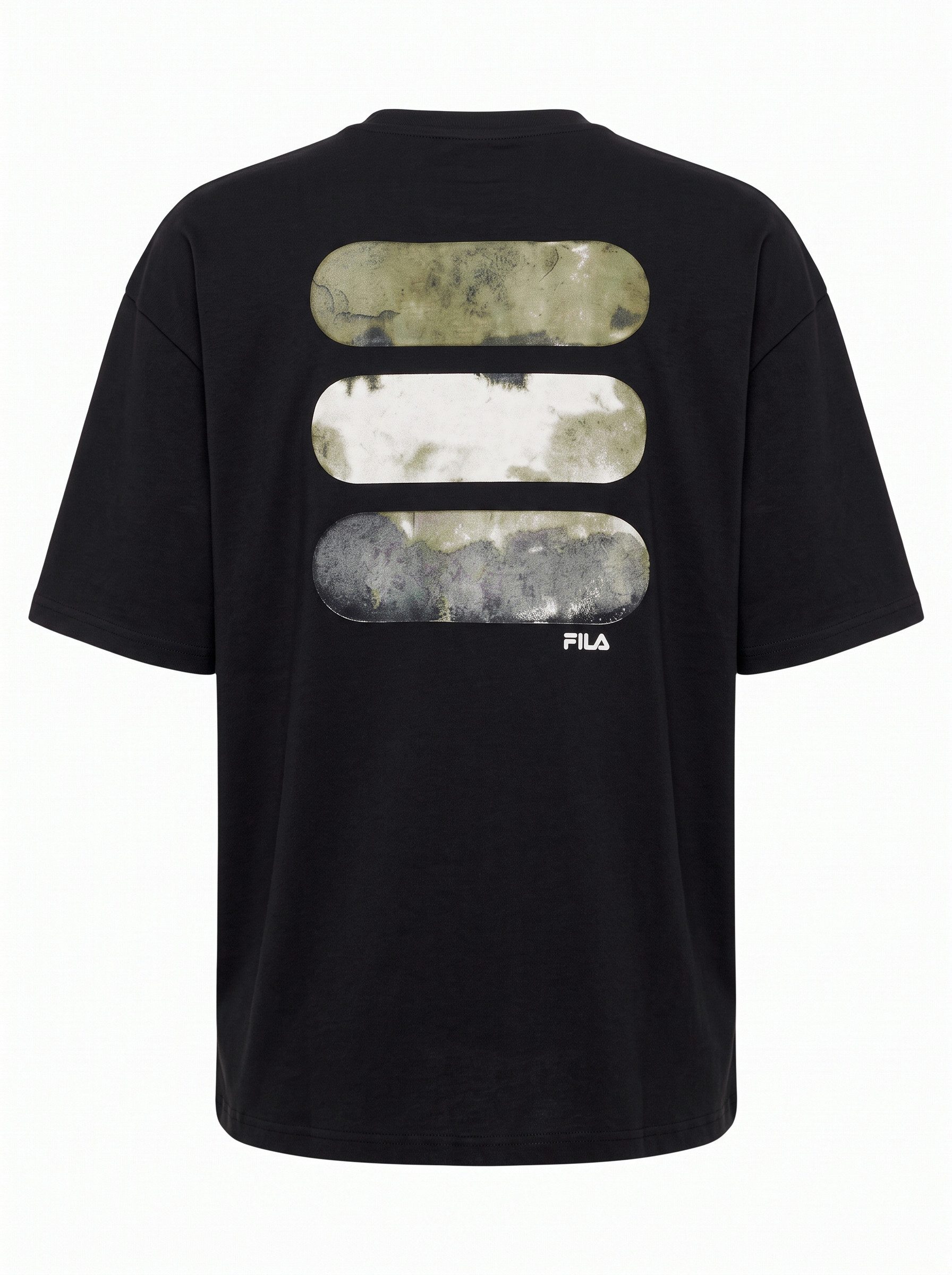 Fila T-Shirt Oversize Logo Schwarz - Cottens Dropped Shoulder