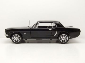 Welly Modellauto Ford Mustang Coupe 1964,5 schwarz Modellauto 1:18 Welly, Maßstab 1:18