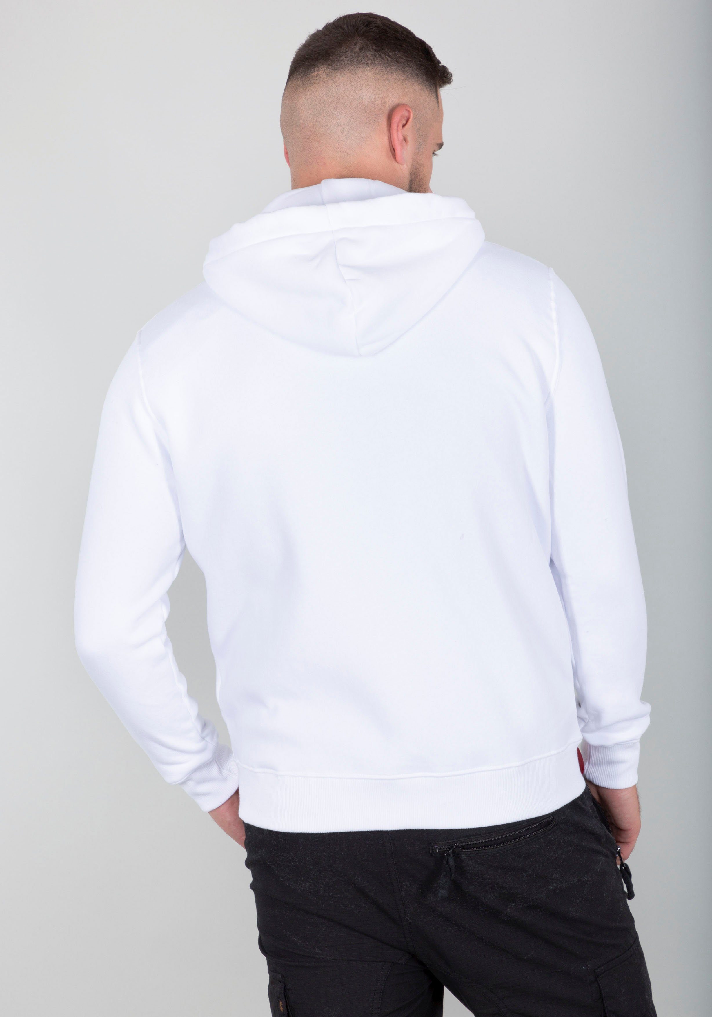 Alpha Industries Kapuzensweatjacke Basic Zip Hoody SL Baumwollmischung, regular fit