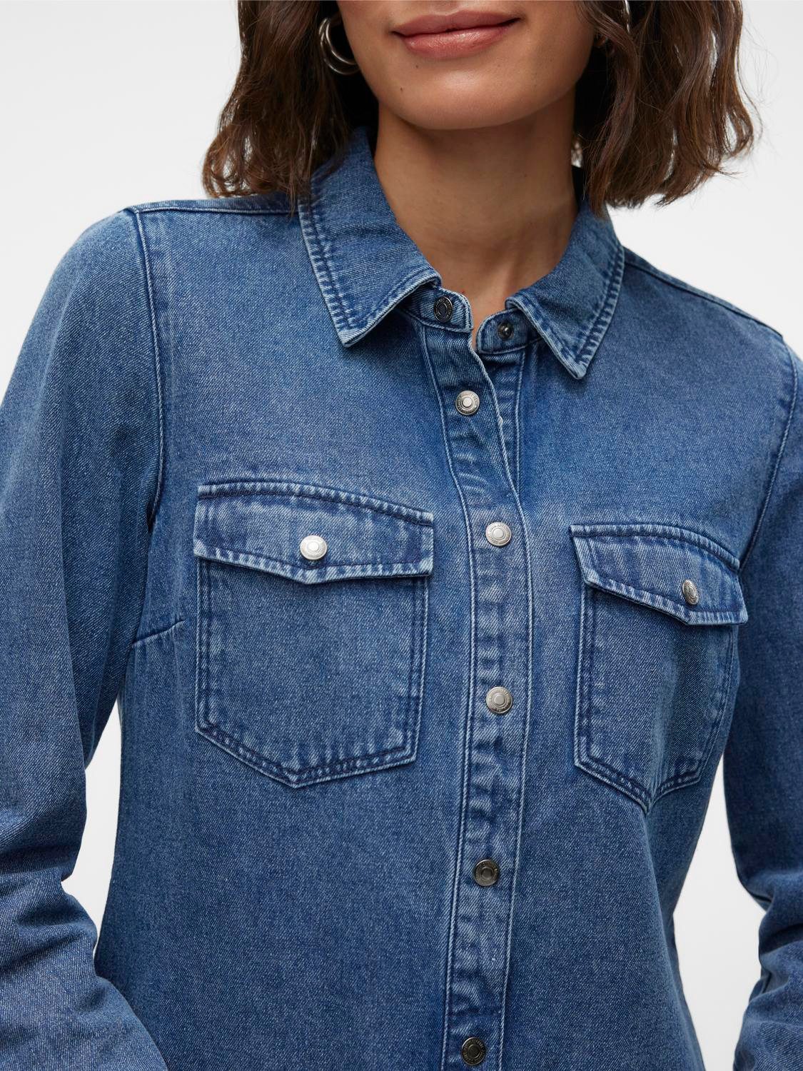 Vero Moda Jeansbluse VMJENNIE LS DENIM SHIRT MIX NOOS
