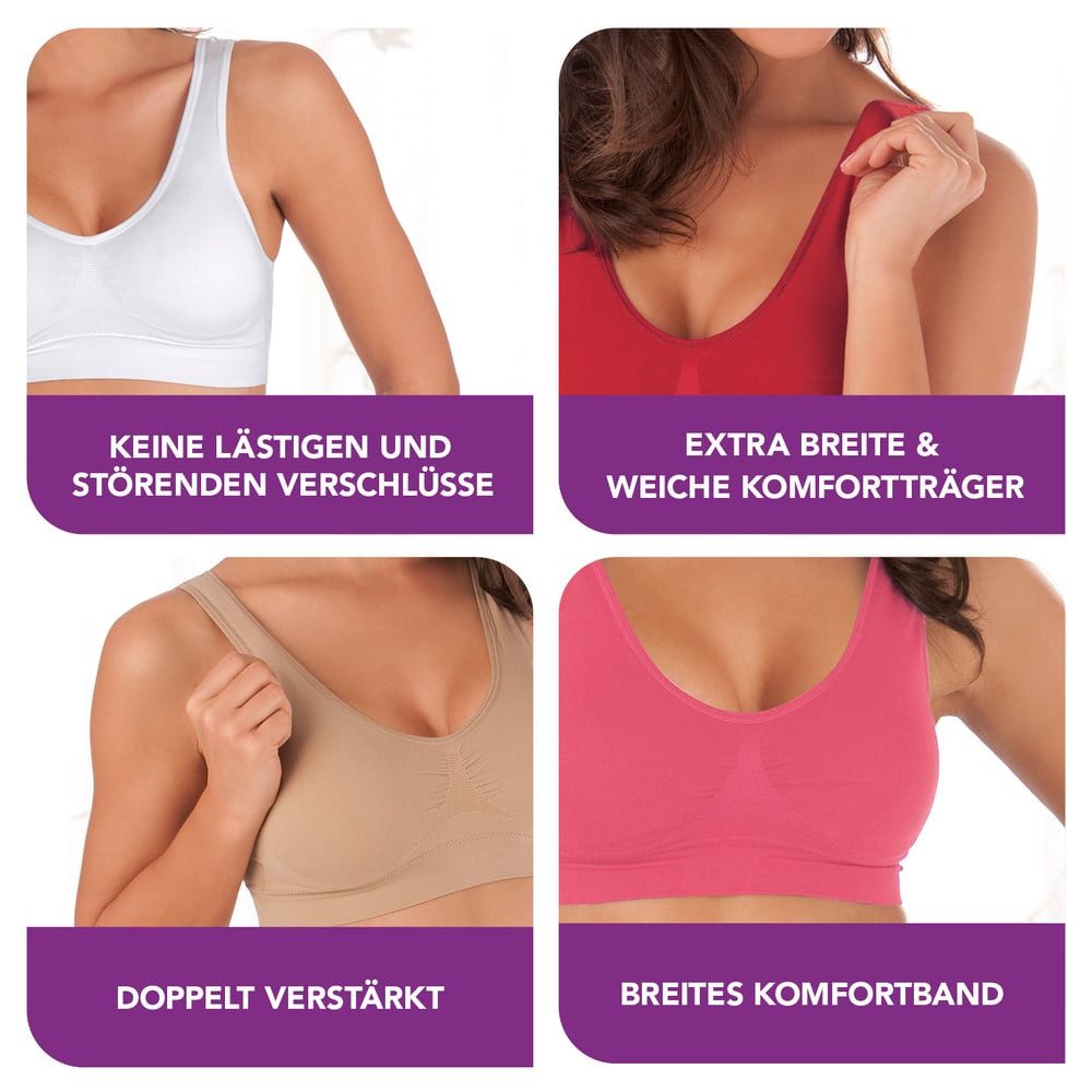 SLIMmaxx Set: Sport-Bustier L 40/42 mehrfarbig