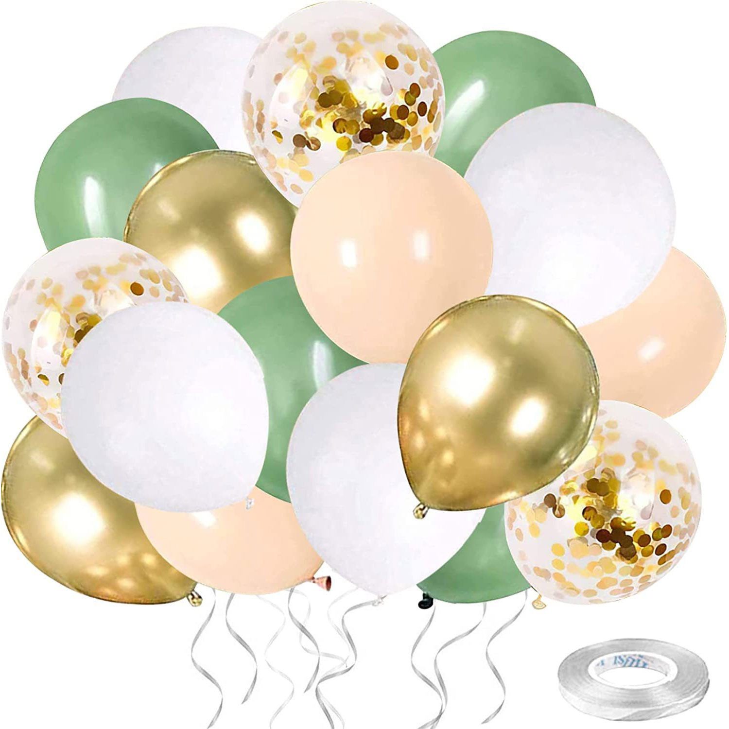 MAGICSHE Luftballon 50/60/80 pcs Aufblasbares Partyzubehör Helium Ballons Set