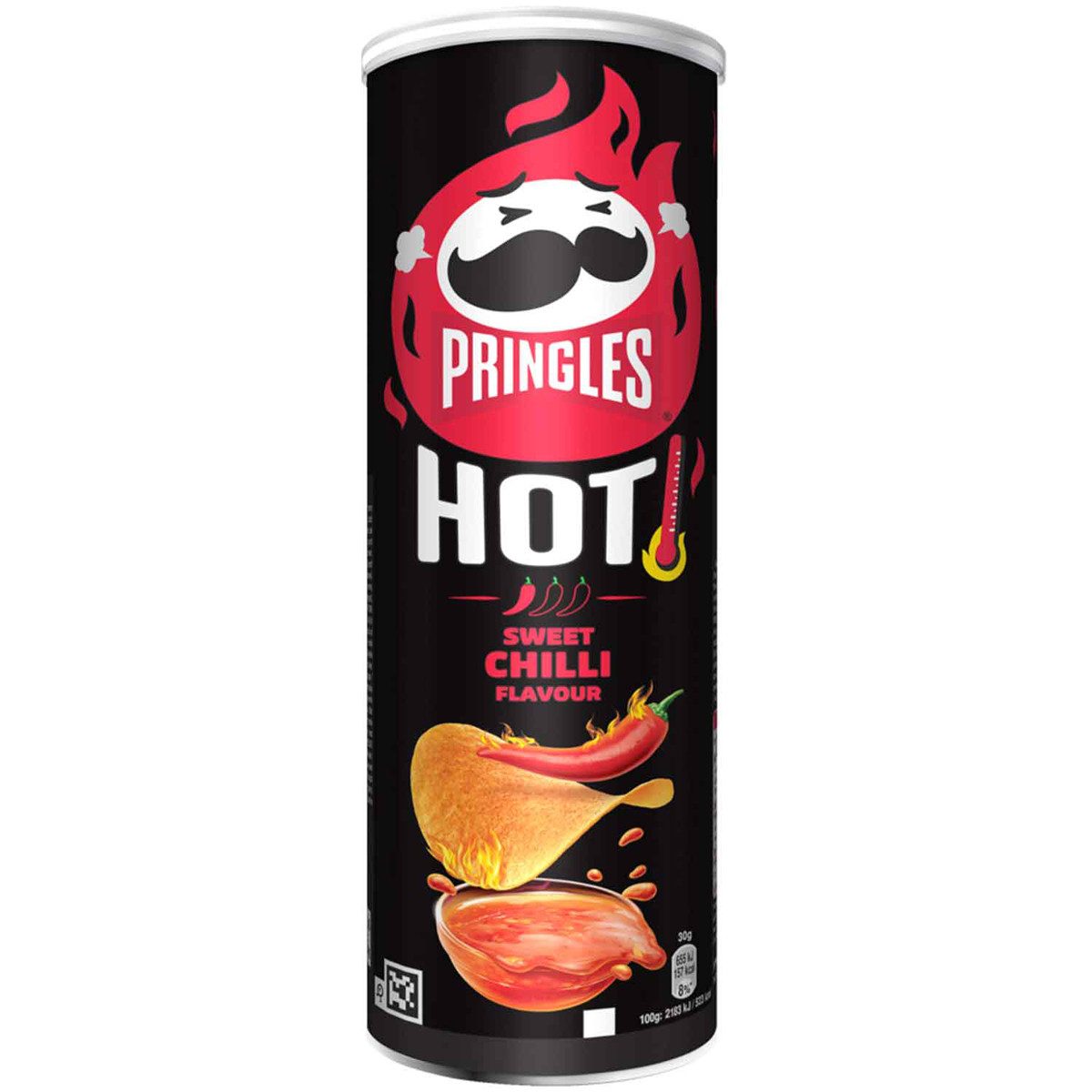 Pringles Knabberei, Pringles HOT Sweet Chilli Flavour Stapelchips leicht scharf 160g