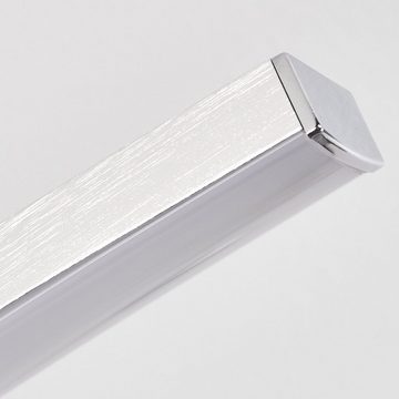 hofstein Deckenleuchte »Ferrazzano« moderne Deckenlampe aus Metall in Nickel-matt/Weiß, 3000 Kelvin, m. verstellbarem Leuchtenarm, 1440 Lumen, LED