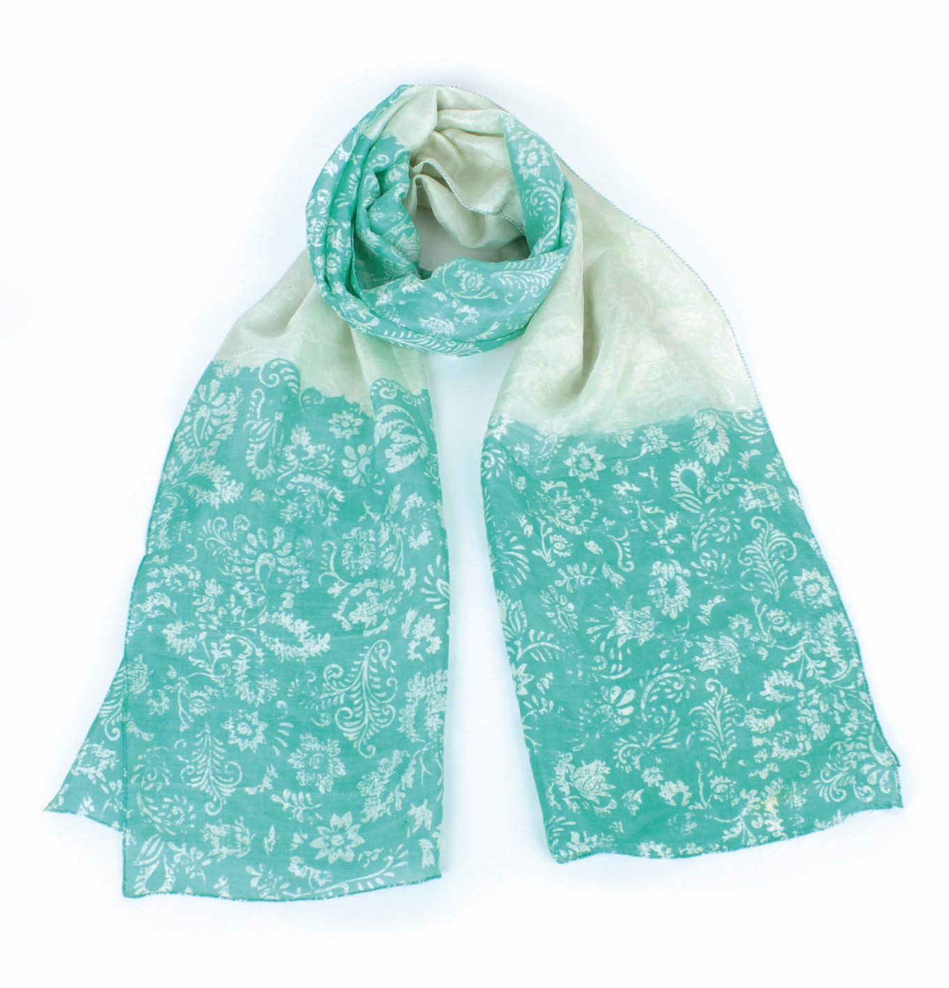 Seidenschal Schal, Handmade