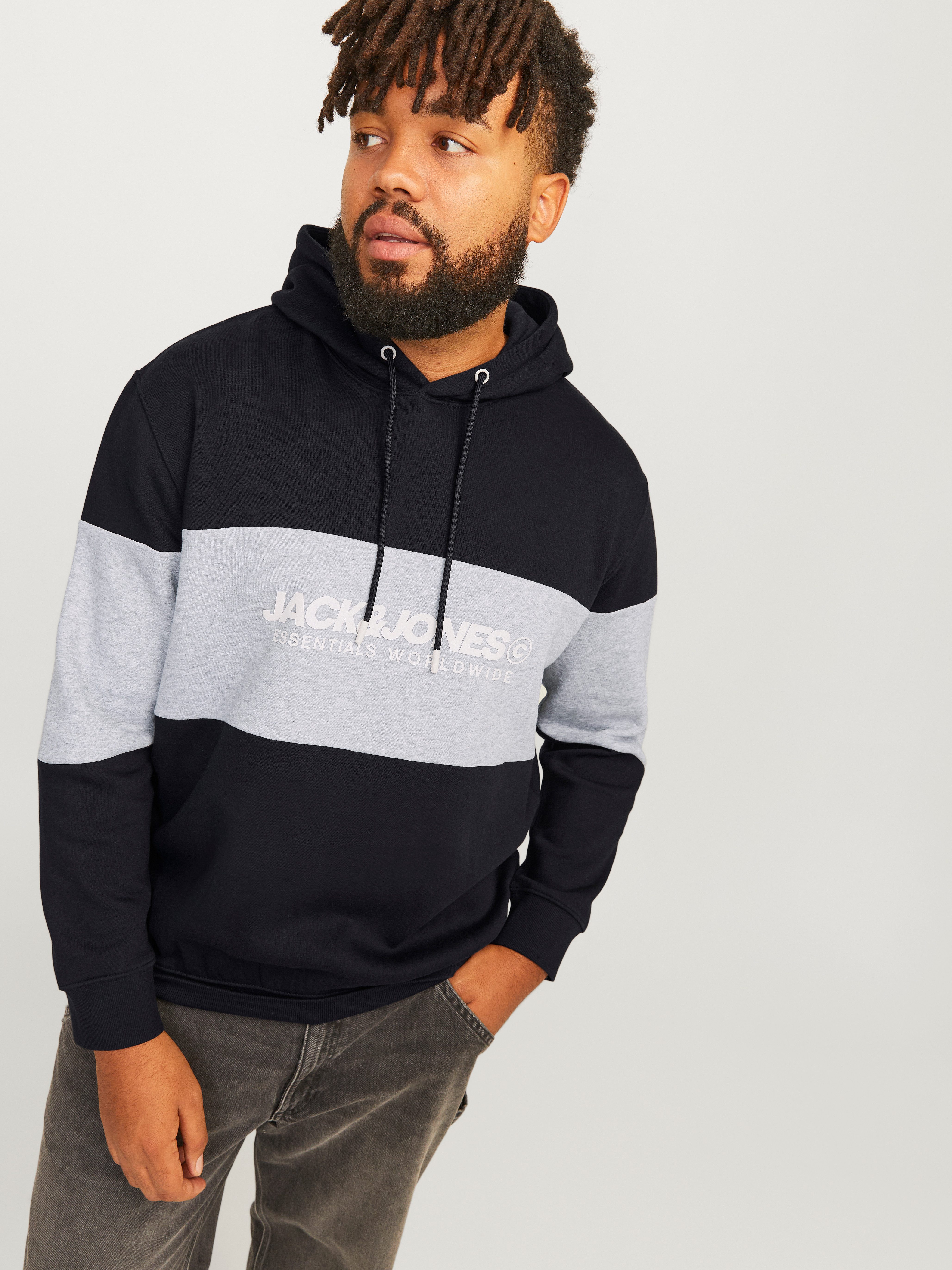 Jack & Jones PlusSize Kapuzensweatshirt JJELEGACY BLOCKING SWEAT HOOD NOOS günstig online kaufen
