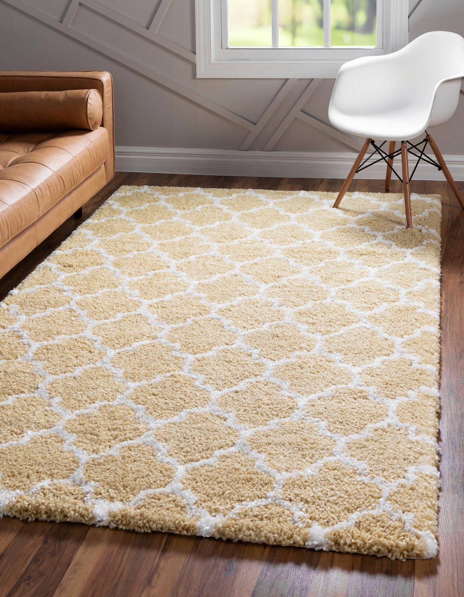 Myflair Möbel & Accessoires Hochflor-Teppich Temara Shag, LAGERRÄUMUNG!, rechteckig, Höhe: 51 mm, gewebt, weich & kuschelig, ideal im Wohnzimmer & Schlafzimmer
