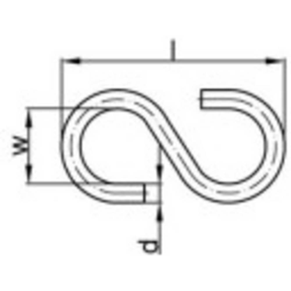 TOOLCRAFT Schraubhaken S-Haken 159547