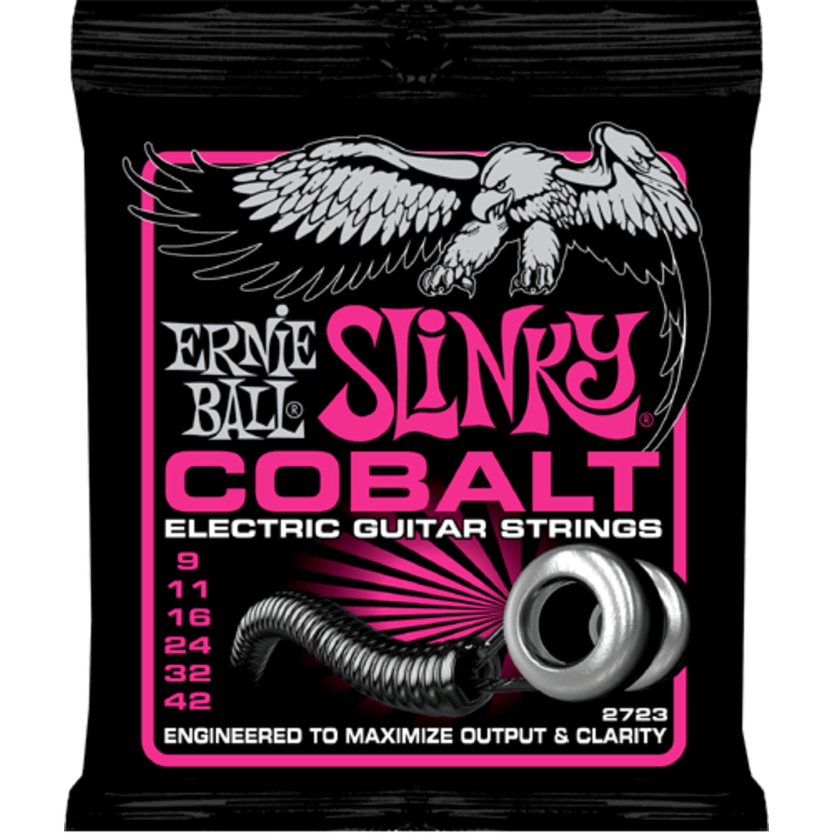 Ernie Ball Saiten, (EB2723 9-42 Cobalt Super Slinky), EB2723 9-42 Cobalt Super Slinky - E-Gitarrensaiten