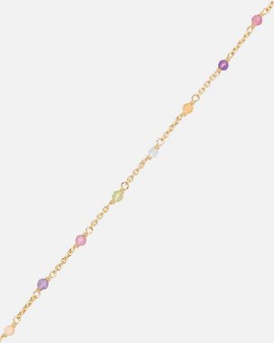 Pernille Corydon Charm-Armband Rainbow Armband Damen 16-19 cm, Silber 925, 18 Karat vergoldet