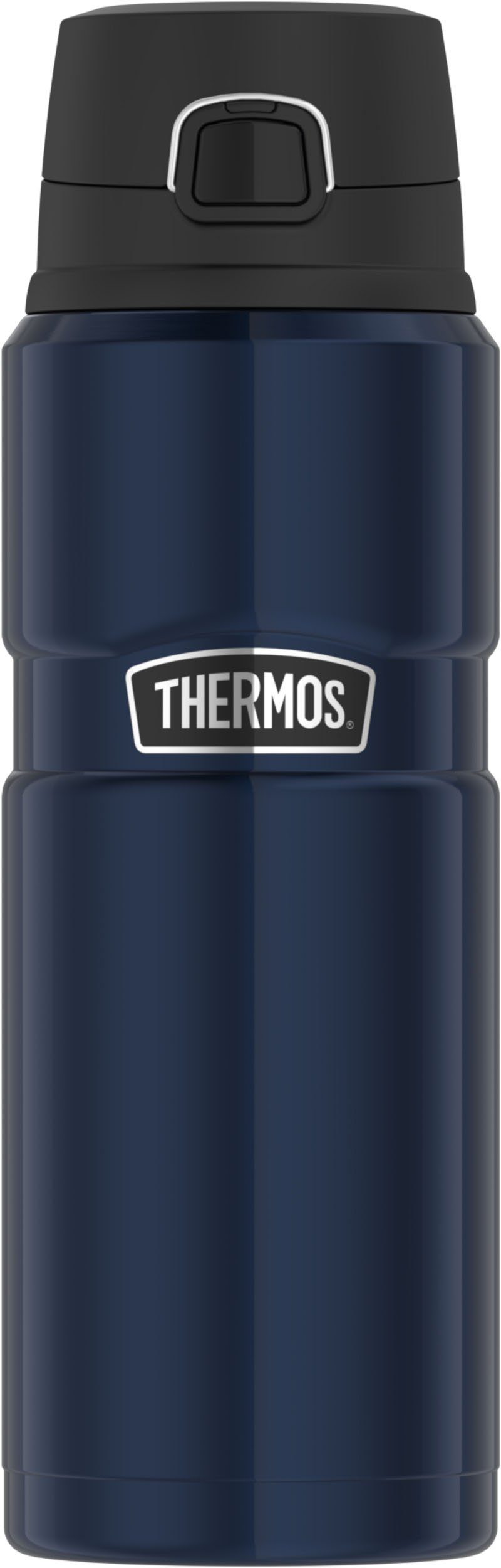 THERMOS Isolierflasche STAINLESS KING BOTTLE, doppelwandiger Edelstahl, 0,7l, 15h heiß & 24h kalt, Safe Flow Lid mit Push Button