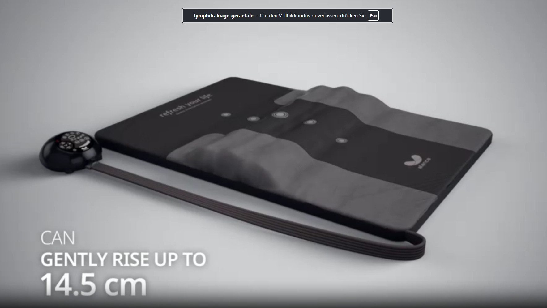 alance Massagematte Lymphdrainage Zubehör: Massagematte für 5-Kammer-Luftkissenmassage, hohe Qualität