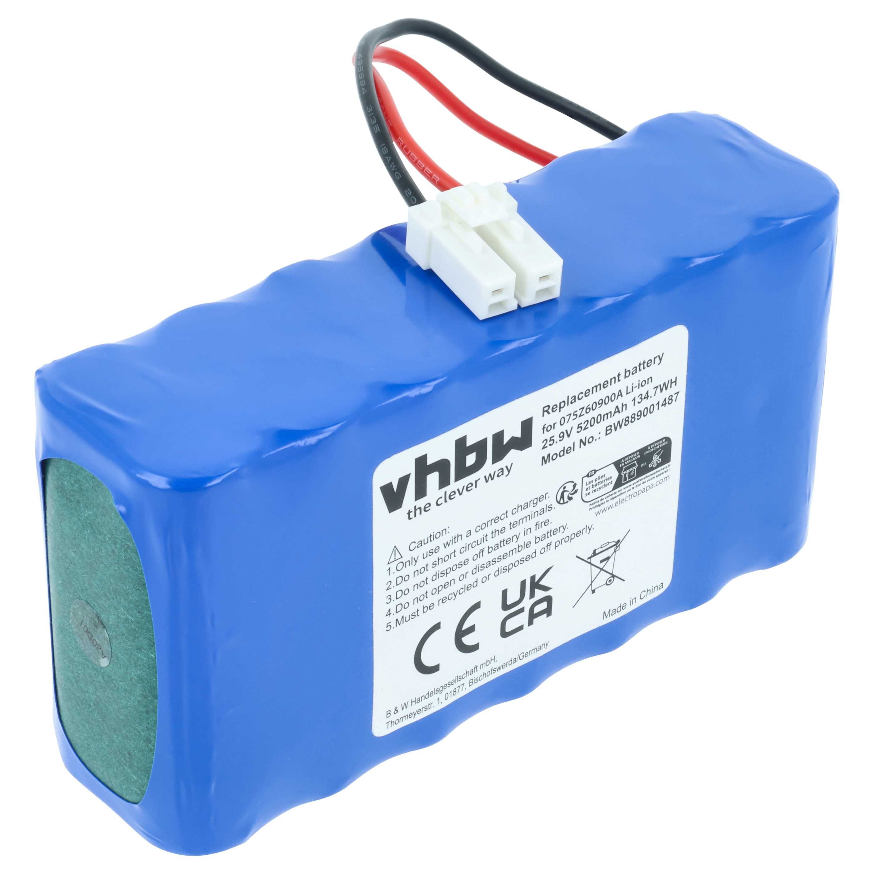 Akku passend für Tech Line Tech D1 Rasenmäher / Mähroboter (5200 mAh, Akku