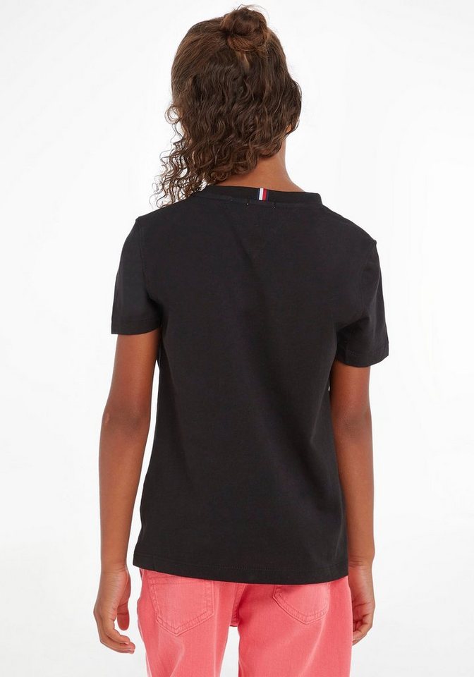 Tommy Hilfiger T-Shirt ESSENTIAL TEE für Jungen und Mädchen, Single Jersey  aus Reiner Baumwolle (Bio-Baumwolle)
