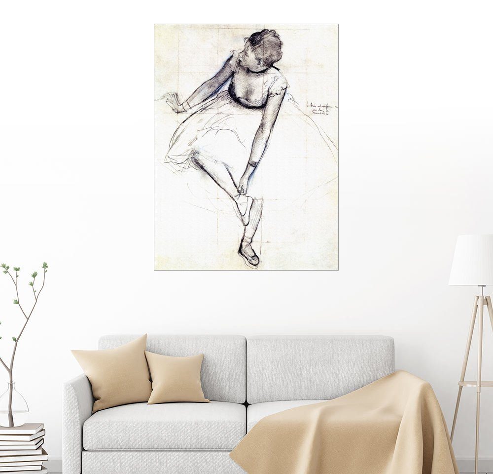 Posterlounge Wandbild Edgar Degas Tanzerin Bindet Ihren Schuh Online Kaufen Otto