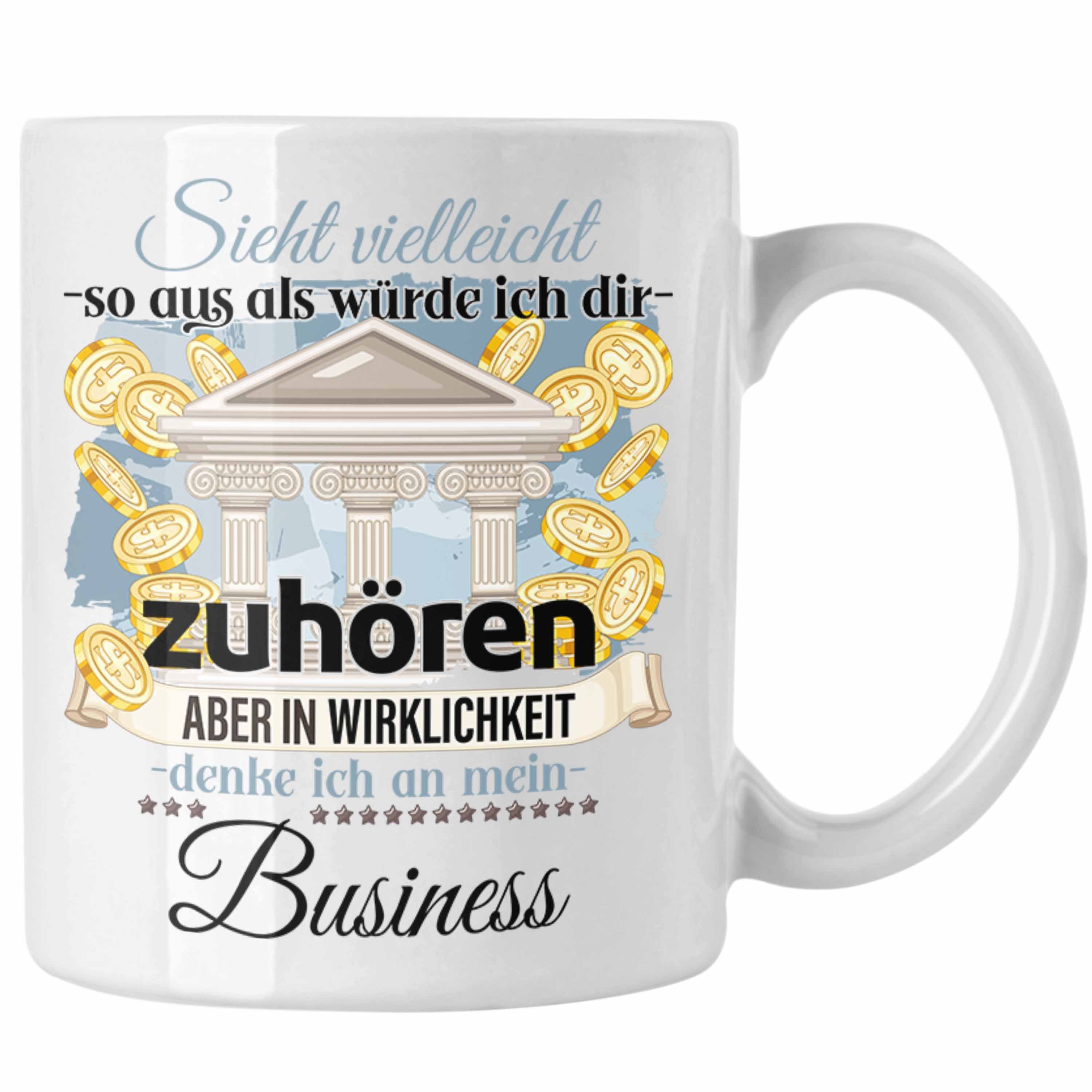 Trendation Tasse Trendation - Selbstständiger Geschenk Tasse Geschäftsfürher Entreprene Weiss