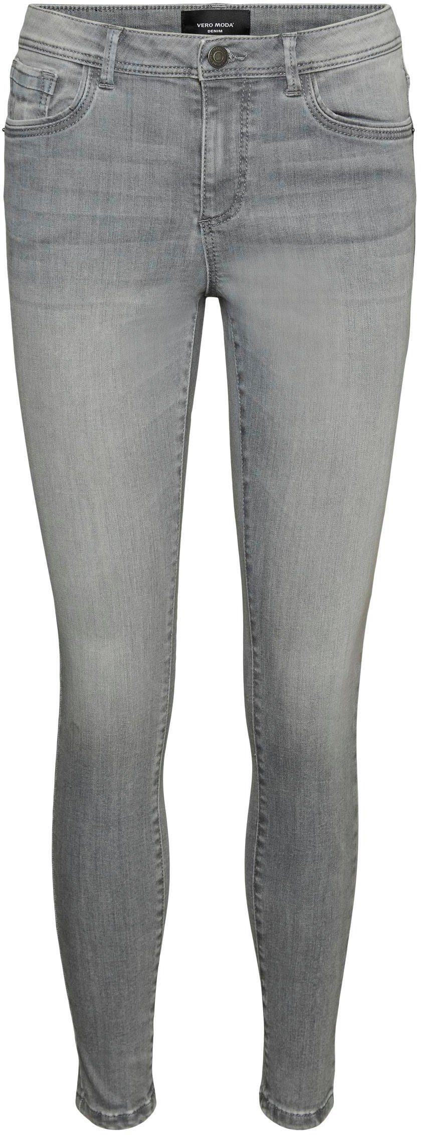 Damen Jeans Vero Moda Skinny-fit-Jeans VMTANYA MR S PIPING JEANS VI232