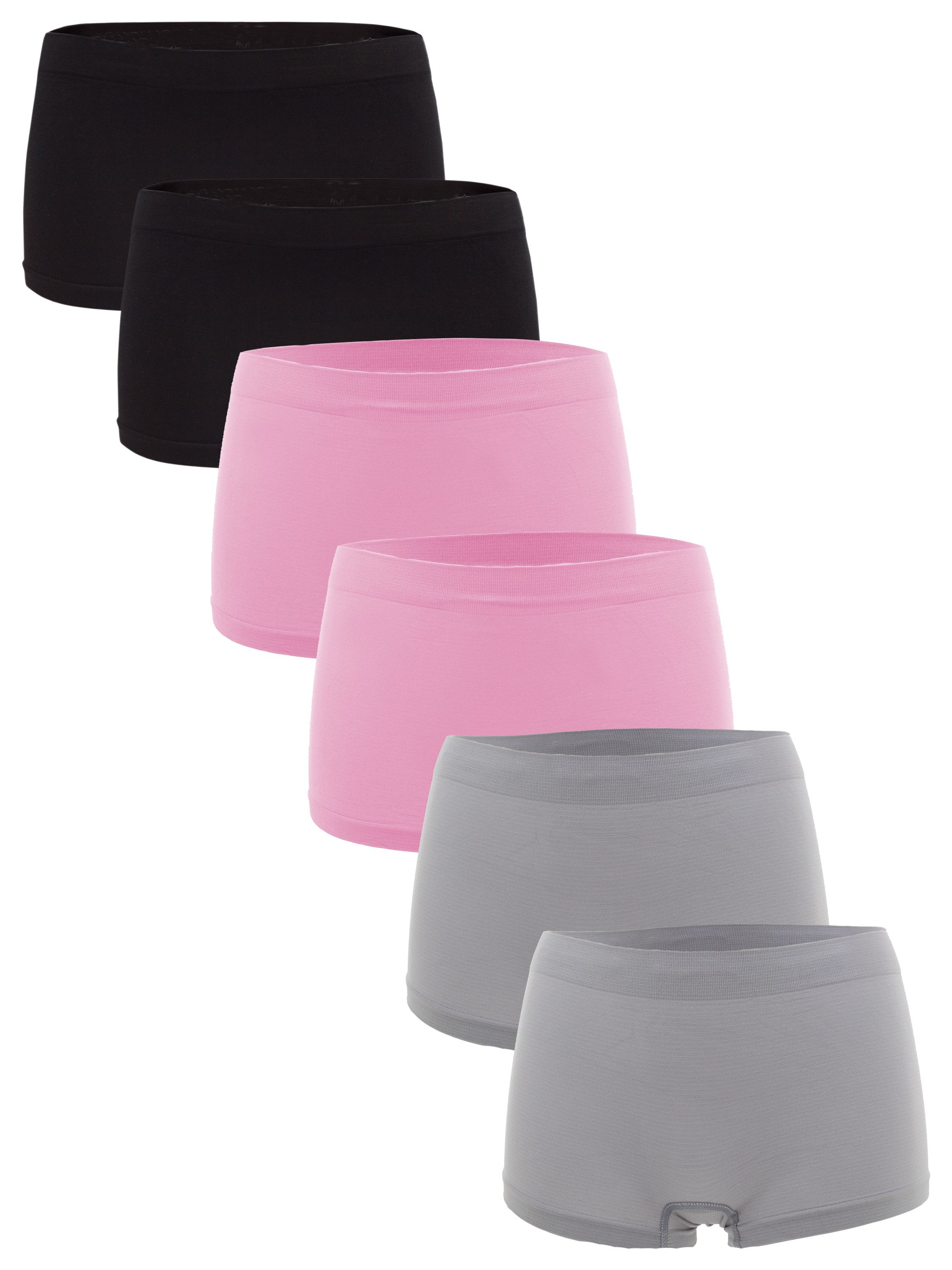 Fabio Farini Panty Damen Обтягивающие трусы Боксерские мужские трусы, боксерки - Frauen Подштанники Slip Set Seamless (Packung, 6-St) angenehmes Tragegefühl ohne Seitliche Nähte