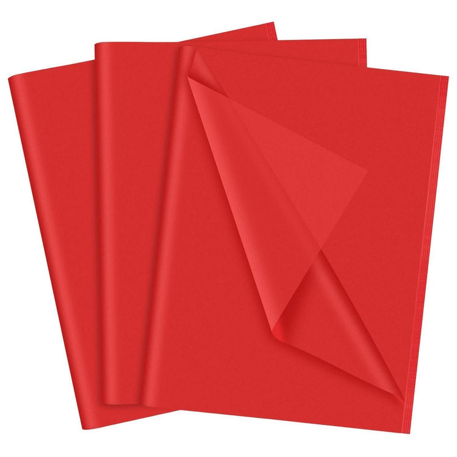LuxusKollektion Seidenpapier Seidenpapier Rot 60 Blatt 35x50 cm