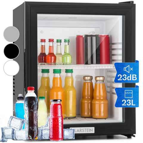 Klarstein Table Top Kühlschrank HEA-MKS-12 10005439A, 47 cm hoch, 38 cm breit, Hausbar Minikühlschrank ohne Gefrierfach Glastür klein Kühlschrank
