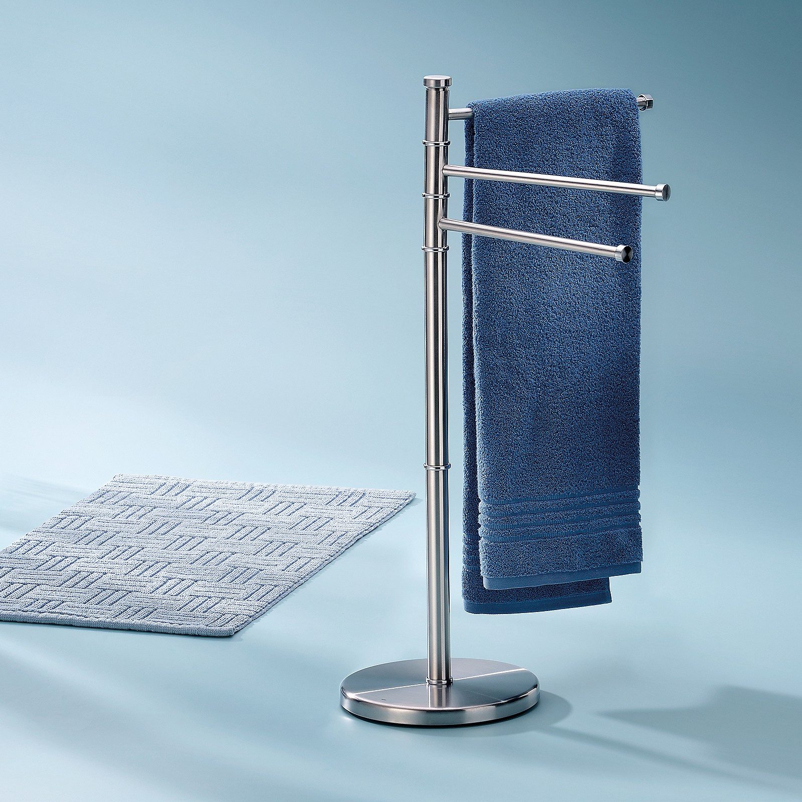 kela Handtuchständer Swing, runde Standplatte, drei bewegliche Handtuchstan günstig online kaufen