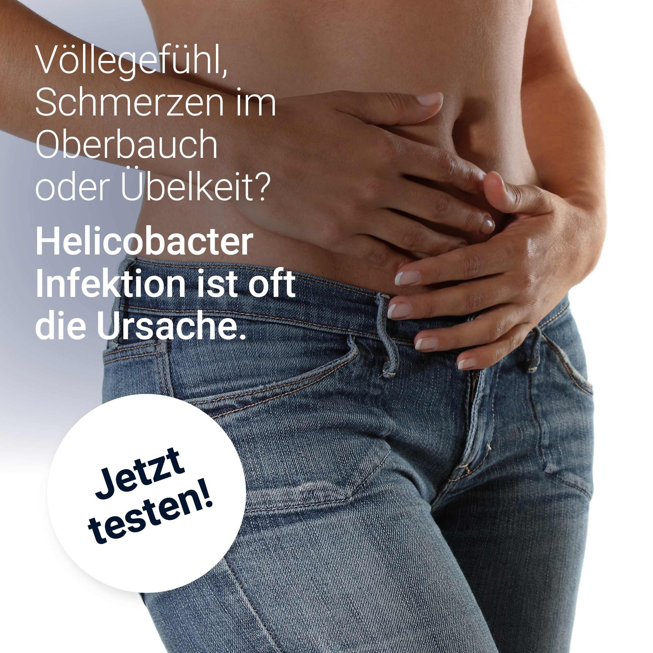 ASPILOS Helicobacter Pylori-Schnelltest Magengesundheit Selbsttest für Zuhause in 10 Minuten, selbst durchführbar, H. pylori Test, 2-tlg., Stuhltest, Helicobacter Test, Magen Darm Gesundheit