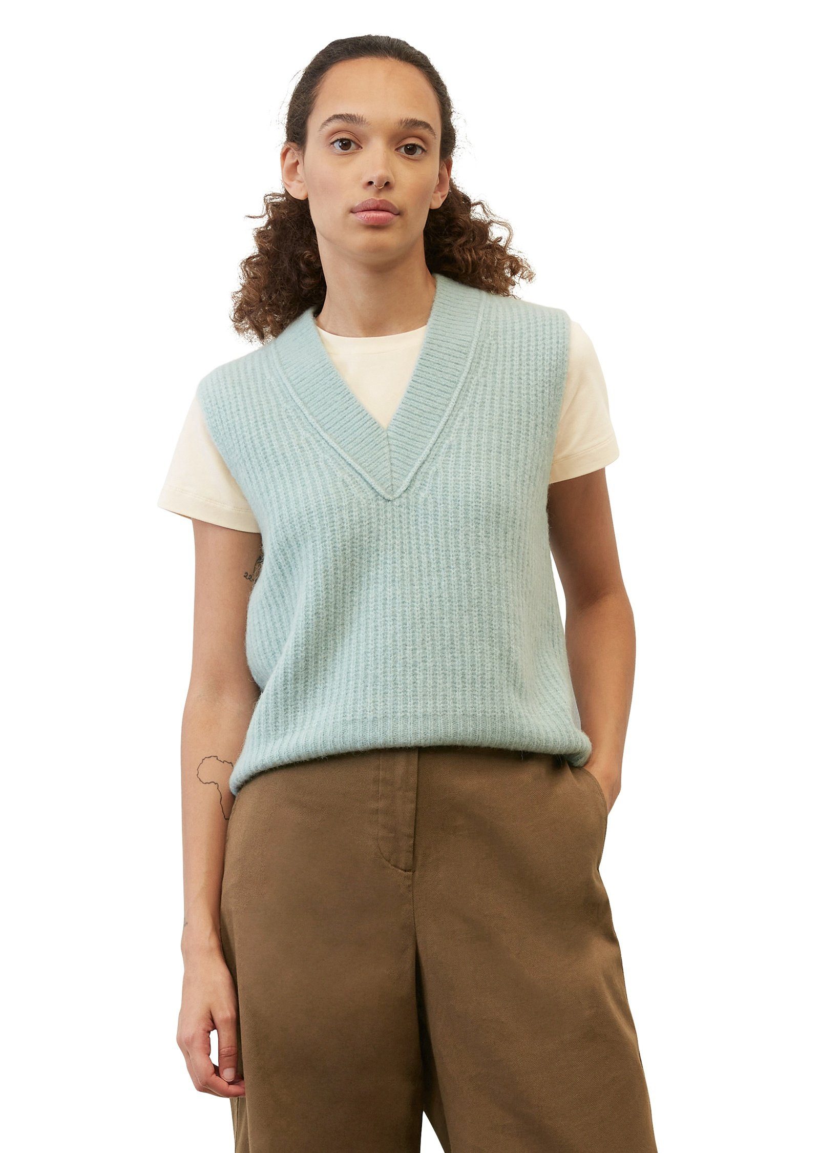Marc O'Polo Strickpullover mit kuscheliger Alpaka-Wolle, Regular