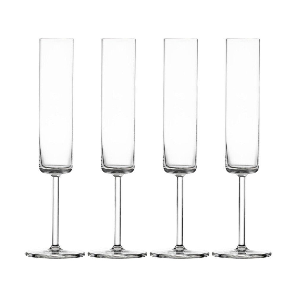 SCHOTT ZWIESEL Sektglas Sektglas 4er-Set Modo klar, 4-tlg., Tritan-Kristallglas, 160ml, Tritan-Kristallglas, spülmaschinenfest, bruchsicher