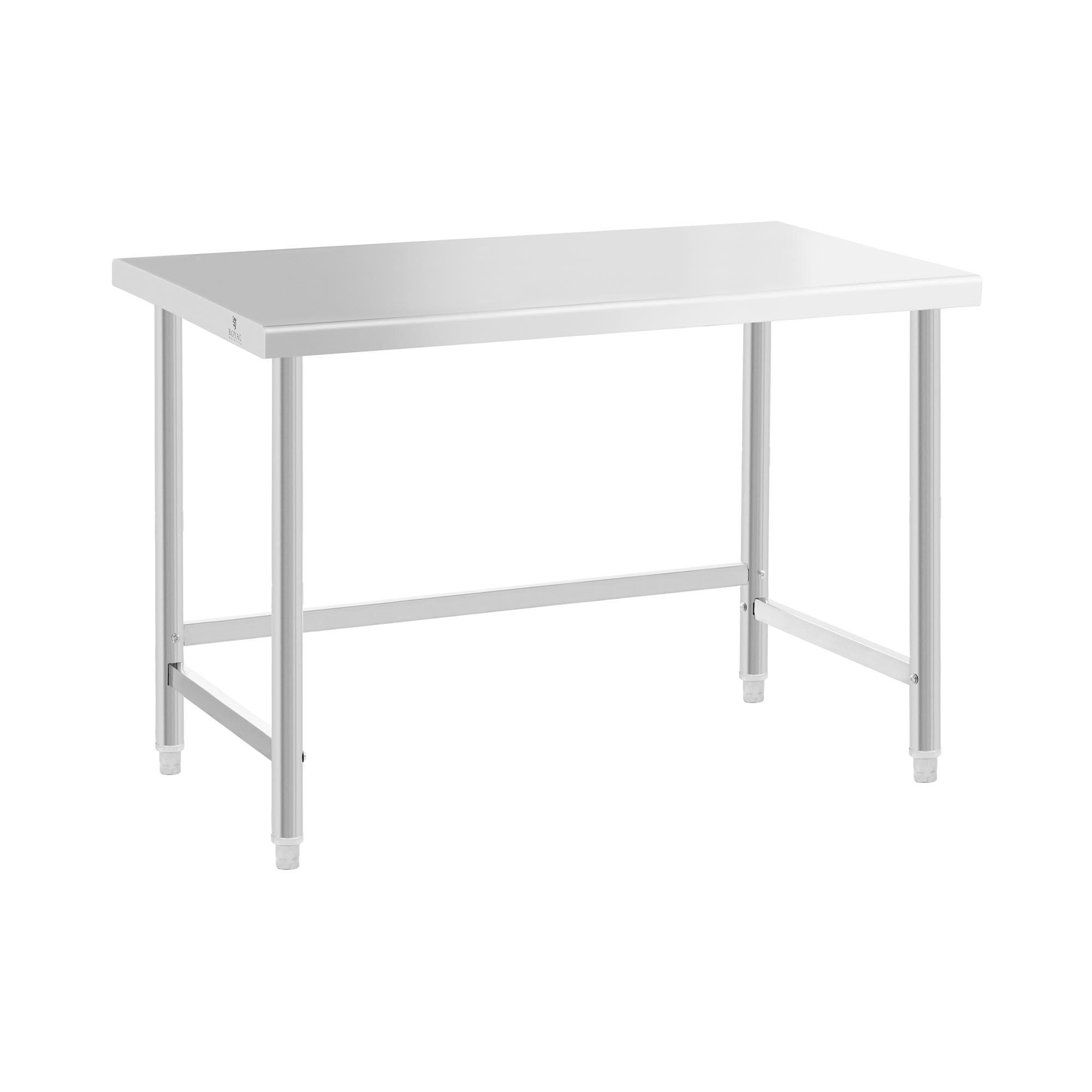 Royal Catering Arbeitstisch 120 x 60 cm Gastro Edelstahl Edelstahltisch Zer günstig online kaufen