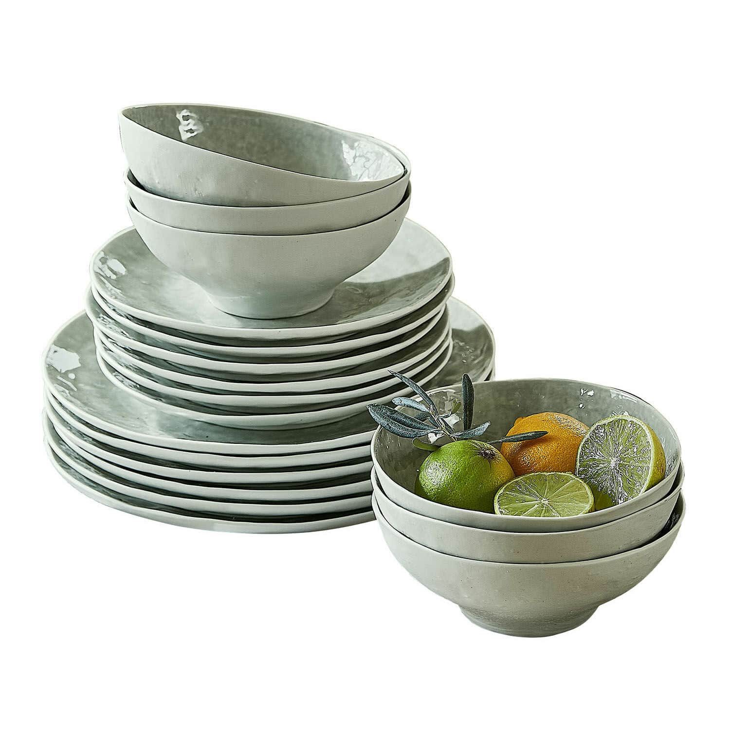 Mirabeau Geschirr-Set Geschirr 30er Set Braganza grün, Porzellan