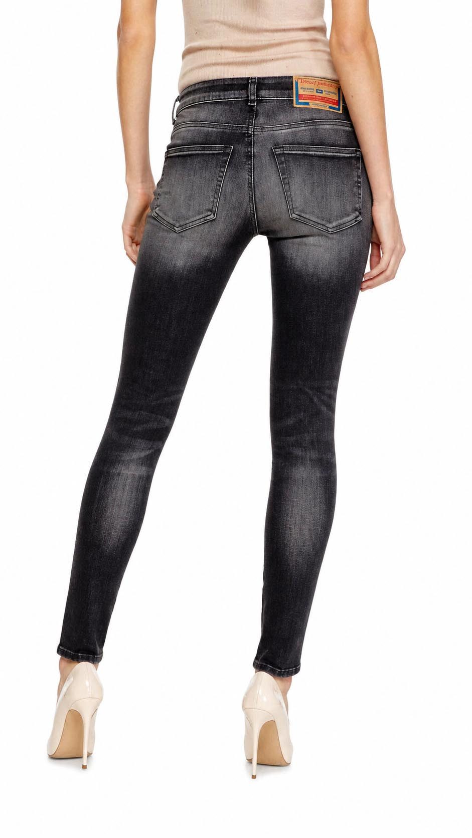 Diesel Straight-Jeans Diesel Slandy 09H88 Damen Jeans Slim Straight