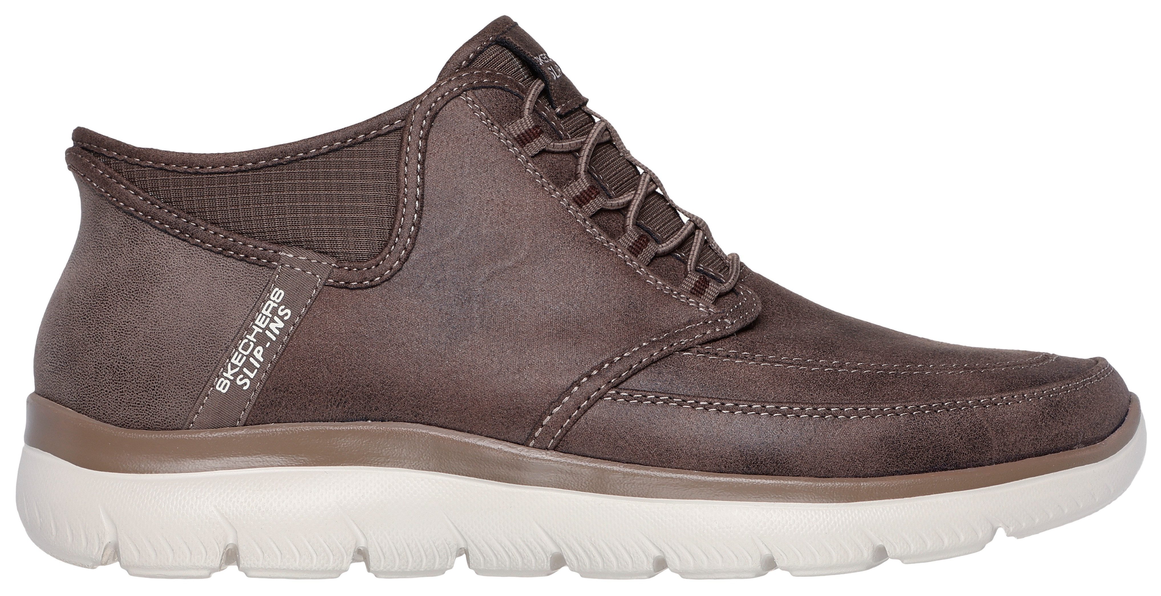 Skechers SUMMITS Slip-On Sneaker, Schnürboots, Mid Cut Sneaker mit Hands Free Slip-Ins™