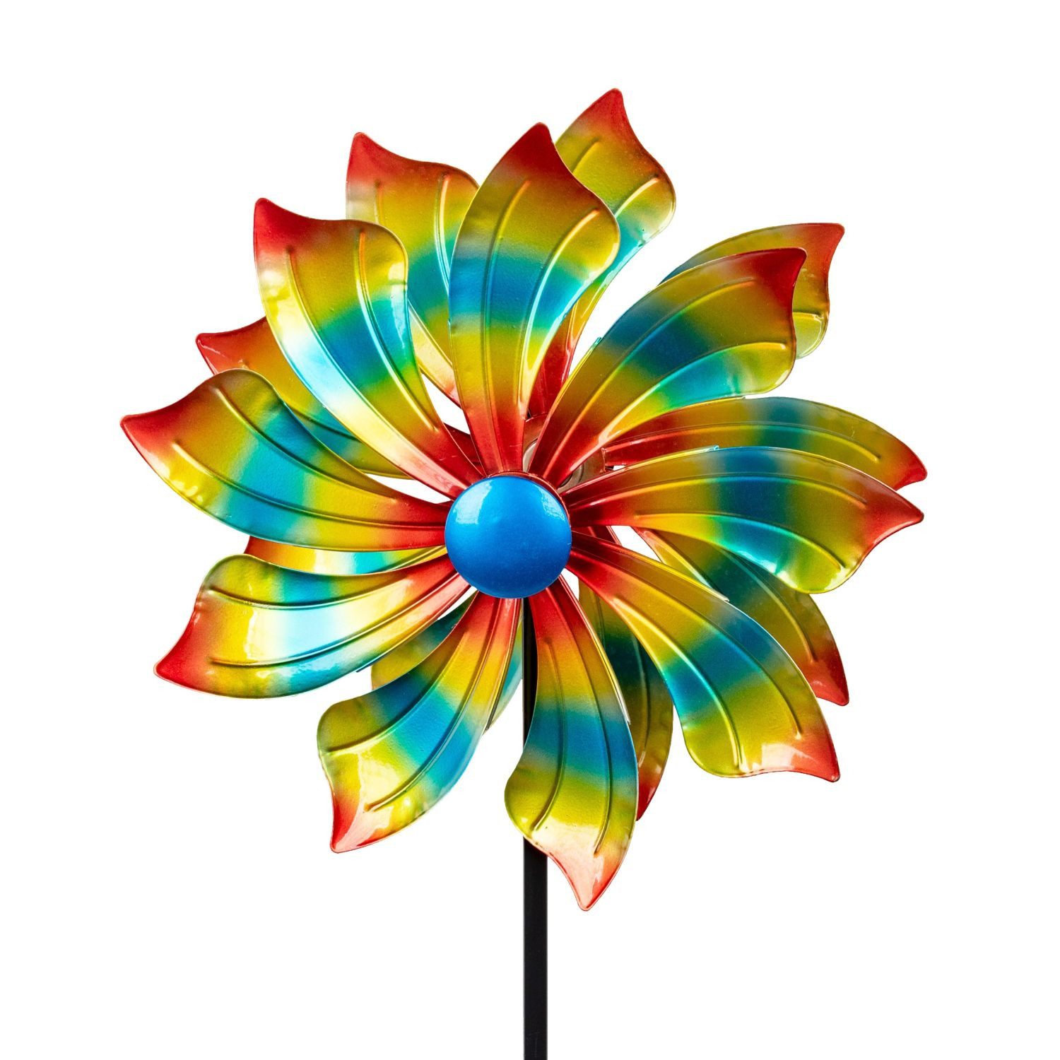 formano Deko-Windrad Sommerzeit, mit Kugellager, Mehrfarbig, Blume, H: 120cm