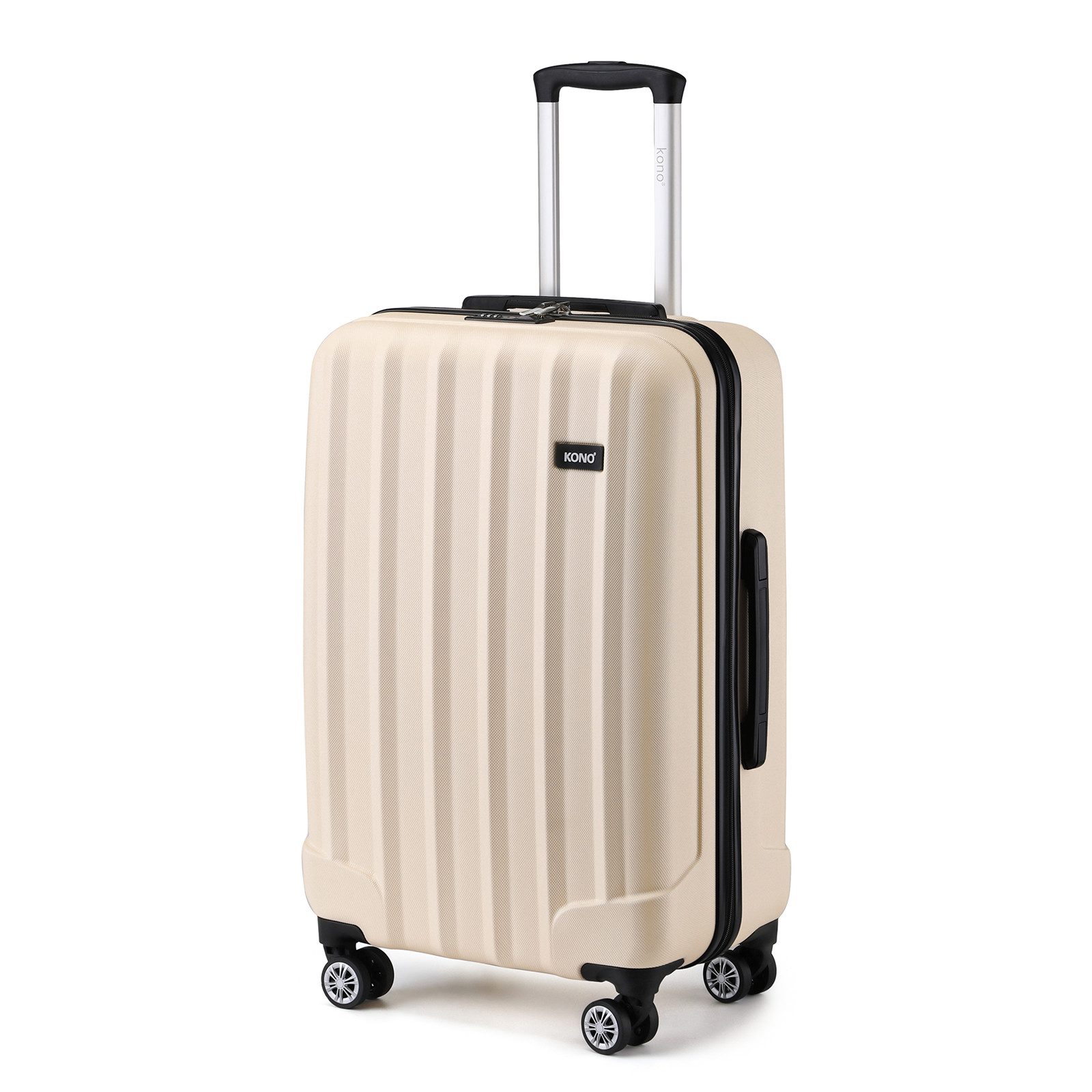 KONO Hartschalen-Trolley Hartschalen Trolley Koffer mit 4 Rollen und Zahlenschloss –Reisekoffer