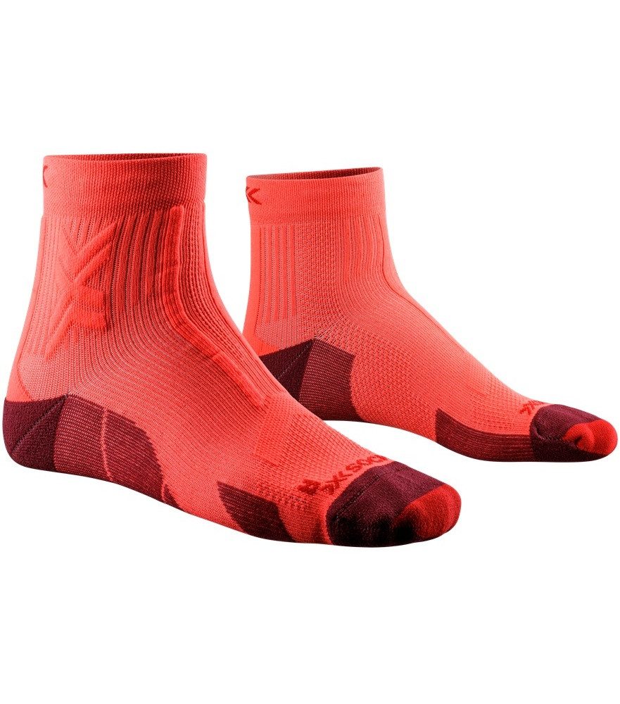 Laufsocken Trailrun Discover Ankle (für Traillaufe) fluorot Herren - 1 Paar