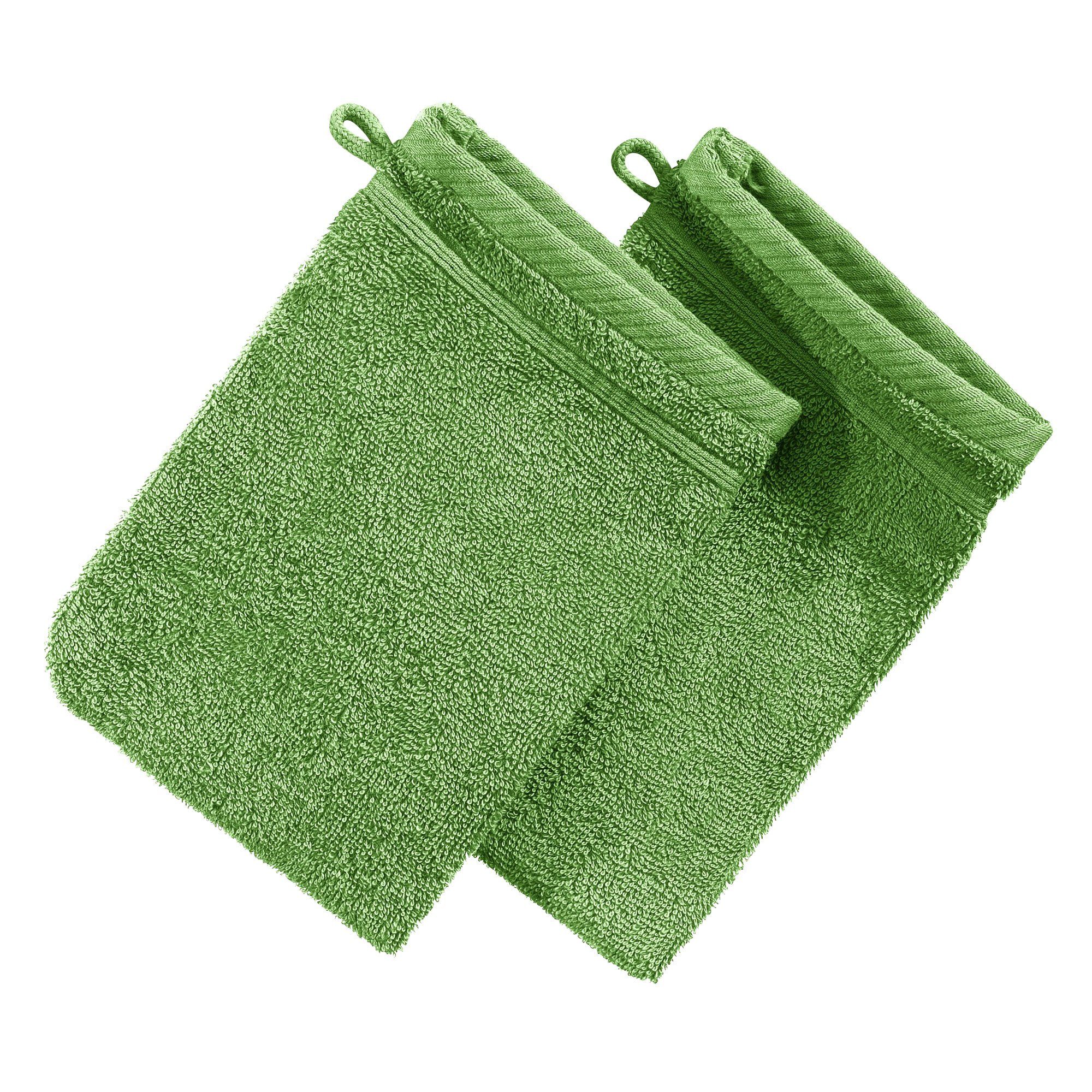 Erwin Müller Waschhandschuh Waschhandschuh "Heidelberg" 2er-Pack, Frottier, Walk-Frottier Uni