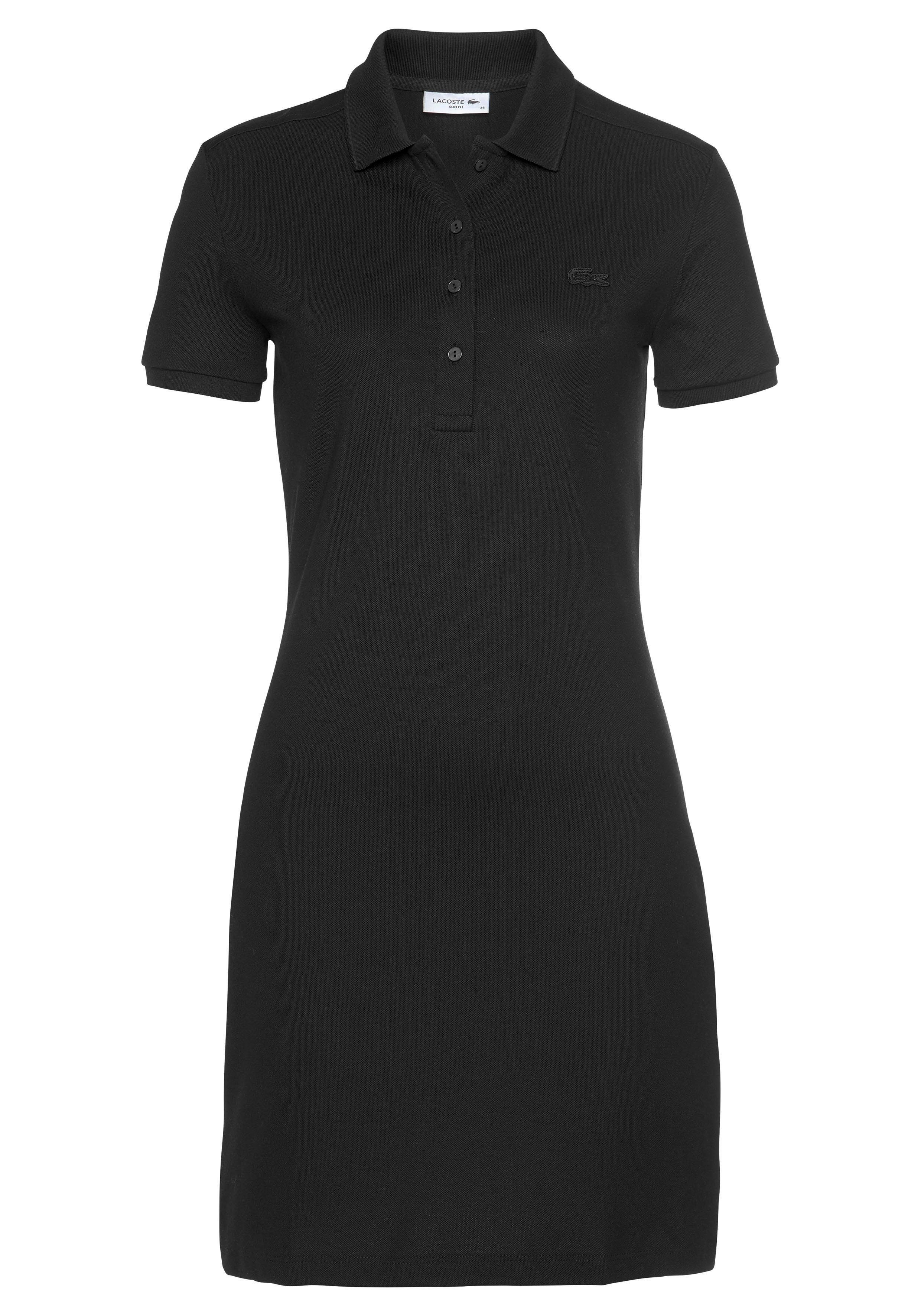 Lacoste Jerseykleid Mit schwarz Polokragen