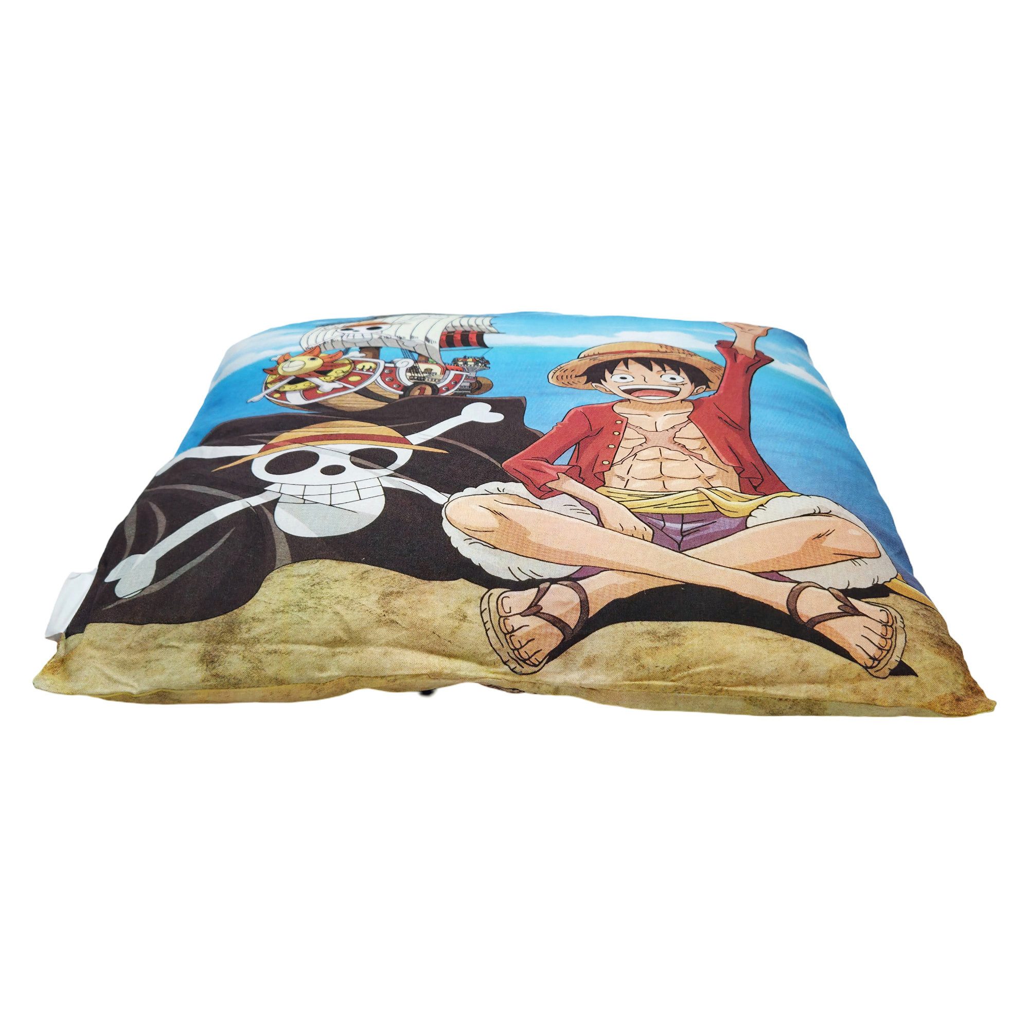 One Piece Dekokissen Anime One Piece Ruffy Kissen Dekokissen Cushion 40x40 cm, Baumwolle