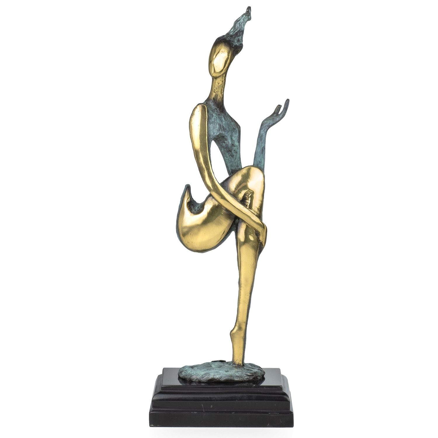 Figuren Deko Moritz Regal Bronzefigur Vitrine Dekofigur Weiblicher Akt für Schreibtisch abstrakt, Bronzefigur Skulptur