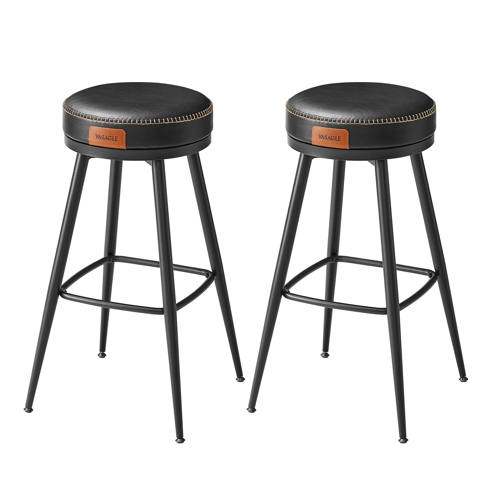 VASAGLE Barhocker (Set, 2er), drehbar, Kunstleder, günstig online kaufen