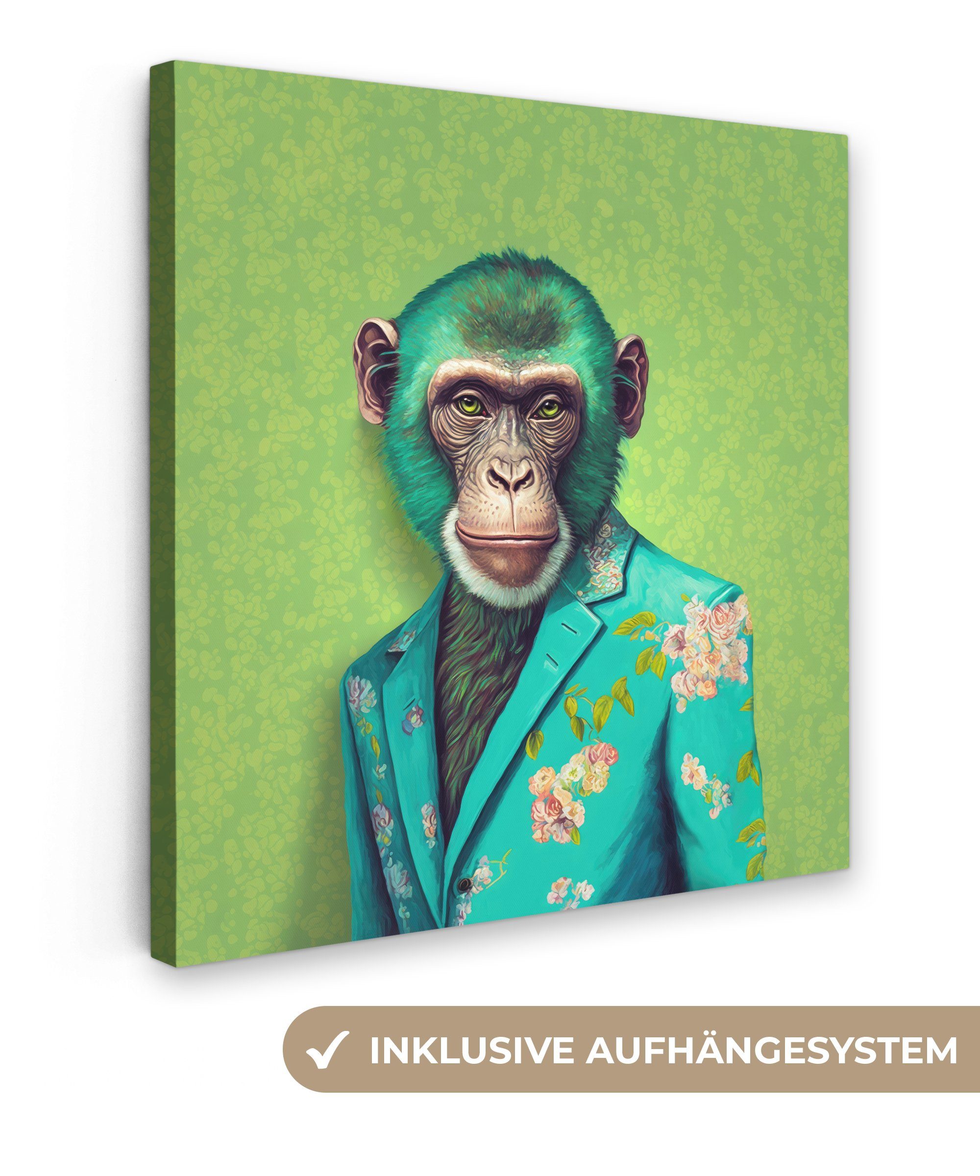 OneMillionCanvasses® Leinwandbild Affe - Colbert - günstig online kaufen