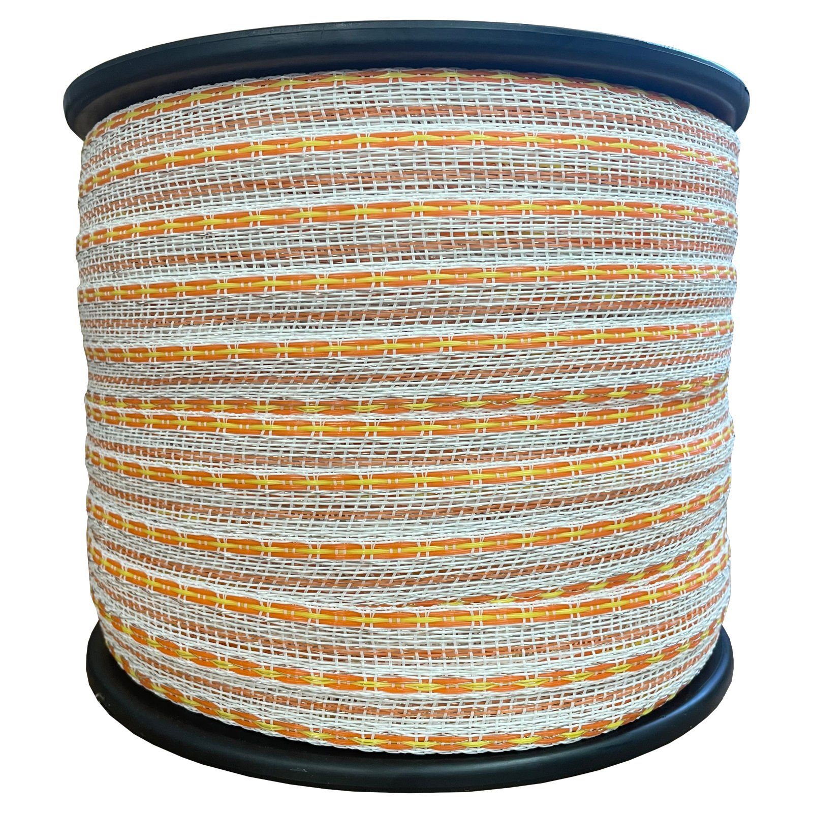 ZGM Weidenzaun Weidezaunband Premium - weiß/gelb/orange - 200 m, 20 mm, 6+4+2 Niro
