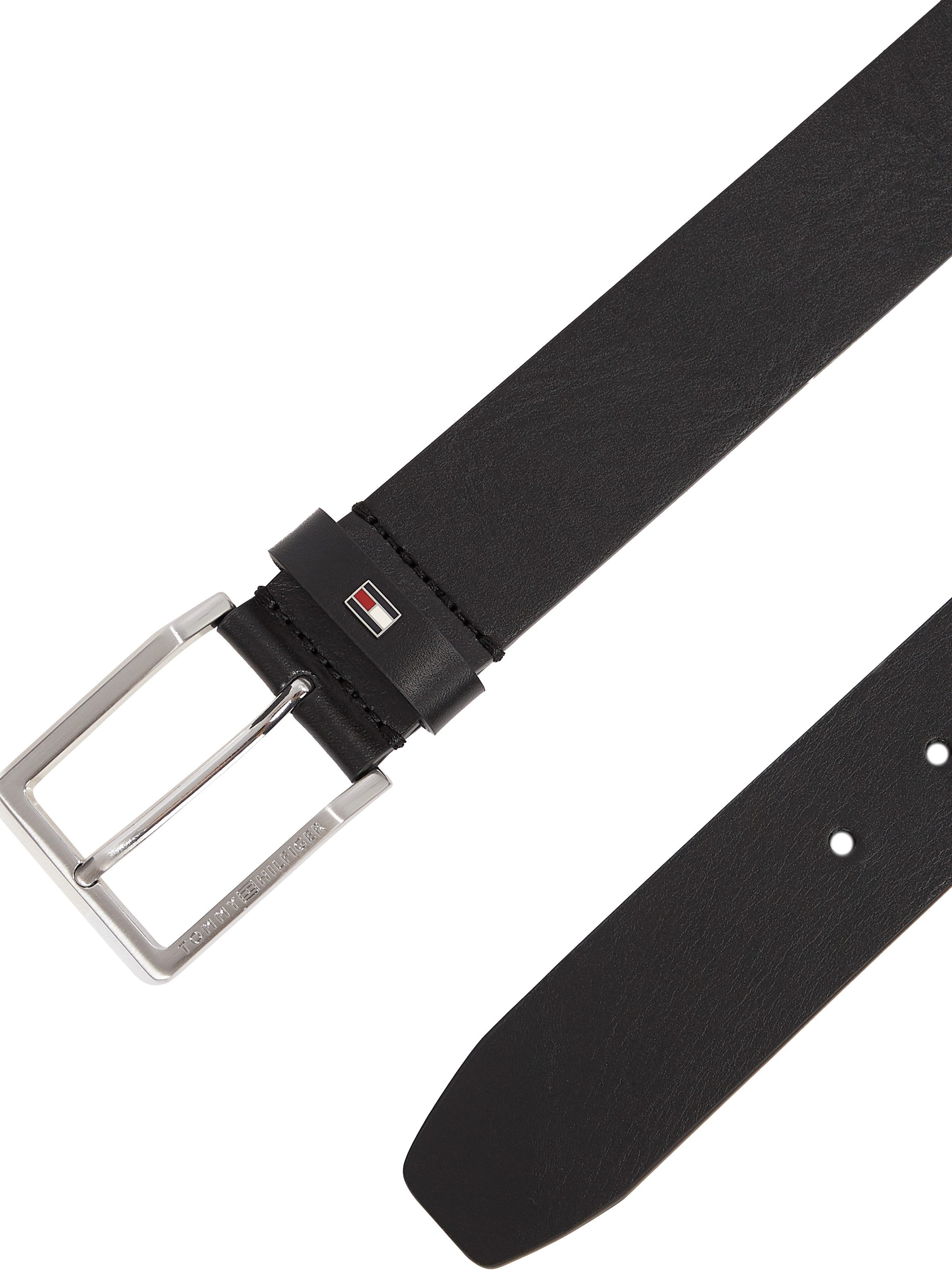 Tommy Hilfiger Ledergürtel OLIVER 4.0 cm breit Größenverstellbar, Markenlog günstig online kaufen