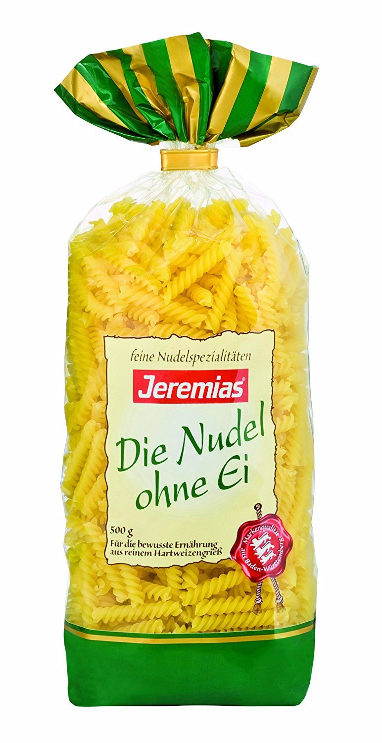 Jeremias Nudeln, Jeremias Jerelli Pasta Nudeln aus reinem Hartweizengriess 500g